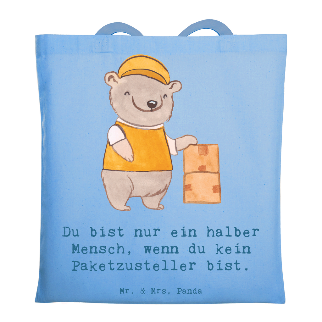 Tragetasche Paketzusteller mit Herz Beuteltasche, Beutel, Einkaufstasche, Jutebeutel, Stoffbeutel, Tasche, Shopper, Umhängetasche, Strandtasche, Schultertasche, Stofftasche, Tragetasche, Badetasche, Jutetasche, Einkaufstüte, Laptoptasche, Beruf, Ausbildung, Jubiläum, Abschied, Rente, Kollege, Kollegin, Geschenk, Schenken, Arbeitskollege, Mitarbeiter, Firma, Danke, Dankeschön, Paketzusteller, Paketbote, Zustellservice Pakete