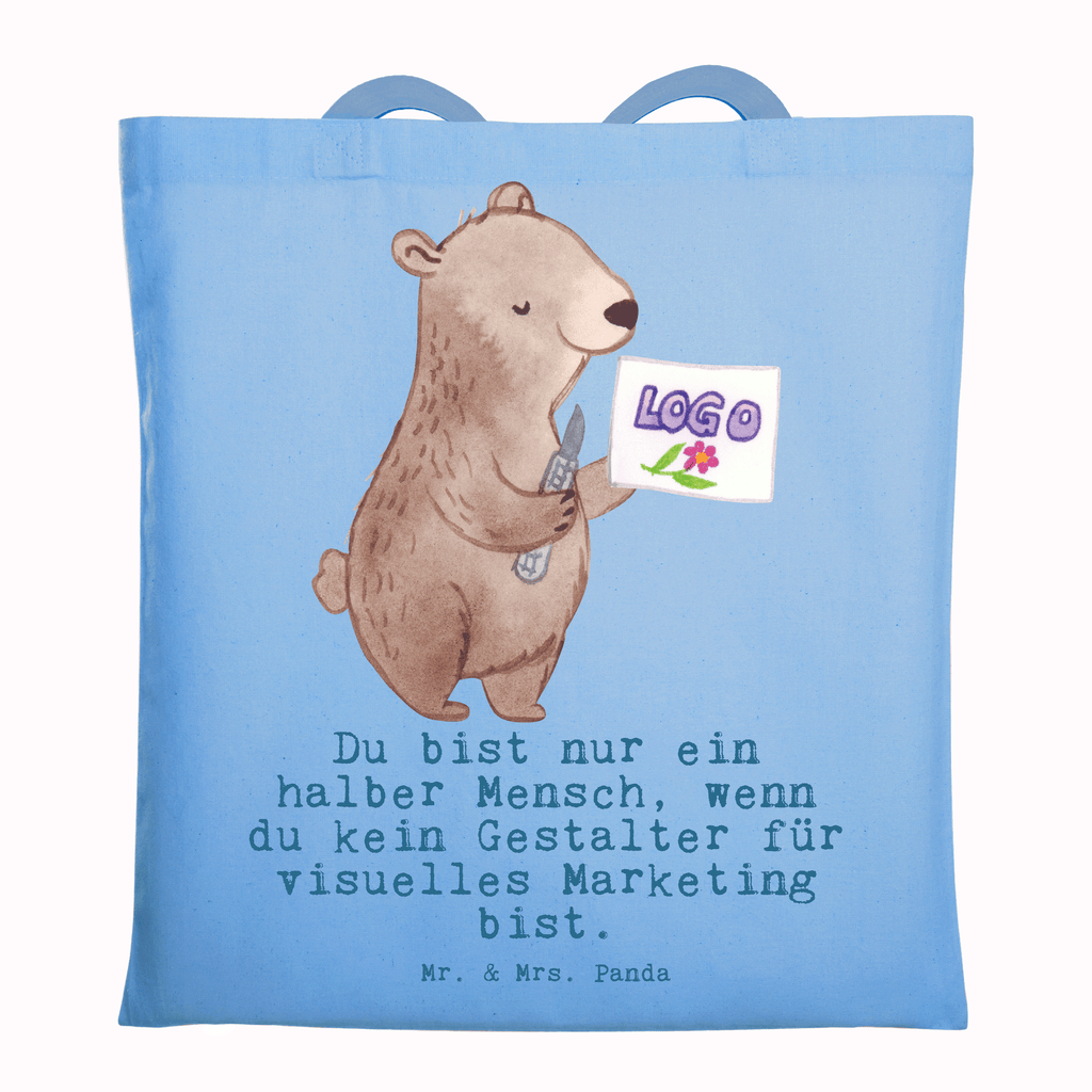 Tragetasche Gestalter für visuelles Marketing Herz Beuteltasche, Beutel, Einkaufstasche, Jutebeutel, Stoffbeutel, Tasche, Shopper, Umhängetasche, Strandtasche, Schultertasche, Stofftasche, Tragetasche, Badetasche, Jutetasche, Einkaufstüte, Laptoptasche, Beruf, Ausbildung, Jubiläum, Abschied, Rente, Kollege, Kollegin, Geschenk, Schenken, Arbeitskollege, Mitarbeiter, Firma, Danke, Dankeschön