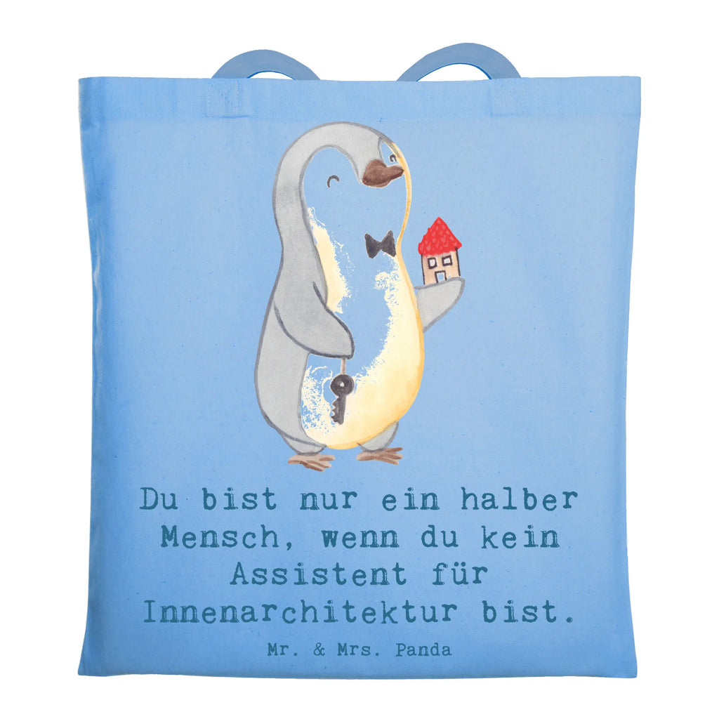 Tragetasche Assistent für Innenarchitektur mit Herz Beuteltasche, Beutel, Einkaufstasche, Jutebeutel, Stoffbeutel, Tasche, Shopper, Umhängetasche, Strandtasche, Schultertasche, Stofftasche, Tragetasche, Badetasche, Jutetasche, Einkaufstüte, Laptoptasche, Beruf, Ausbildung, Jubiläum, Abschied, Rente, Kollege, Kollegin, Geschenk, Schenken, Arbeitskollege, Mitarbeiter, Firma, Danke, Dankeschön