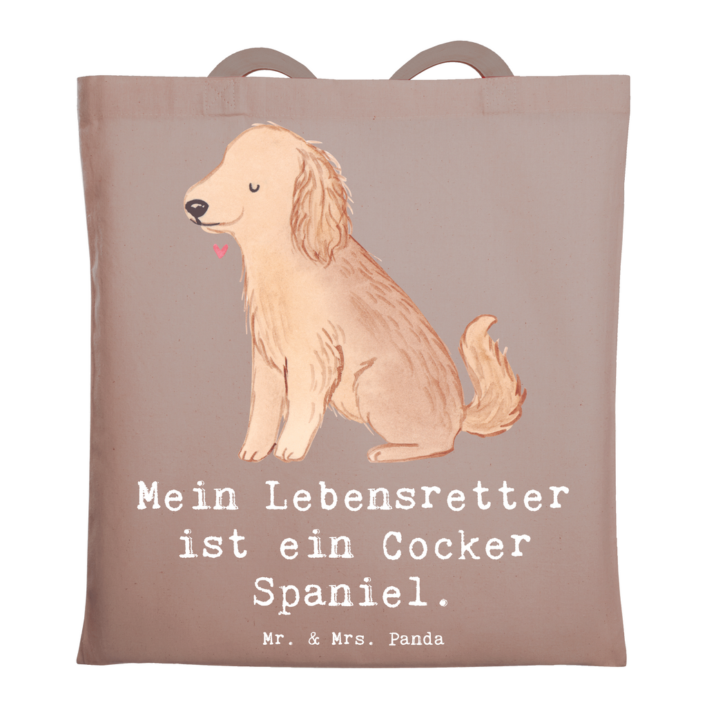 Tragetasche Cocker Spaniel Lebensretter Beuteltasche, Beutel, Einkaufstasche, Jutebeutel, Stoffbeutel, Tasche, Shopper, Umhängetasche, Strandtasche, Schultertasche, Stofftasche, Tragetasche, Badetasche, Jutetasche, Einkaufstüte, Laptoptasche, Hund, Hunderasse, Rassehund, Hundebesitzer, Geschenk, Tierfreund, Schenken, Welpe, Englische Cockerspaniel, Cocker Spaniel