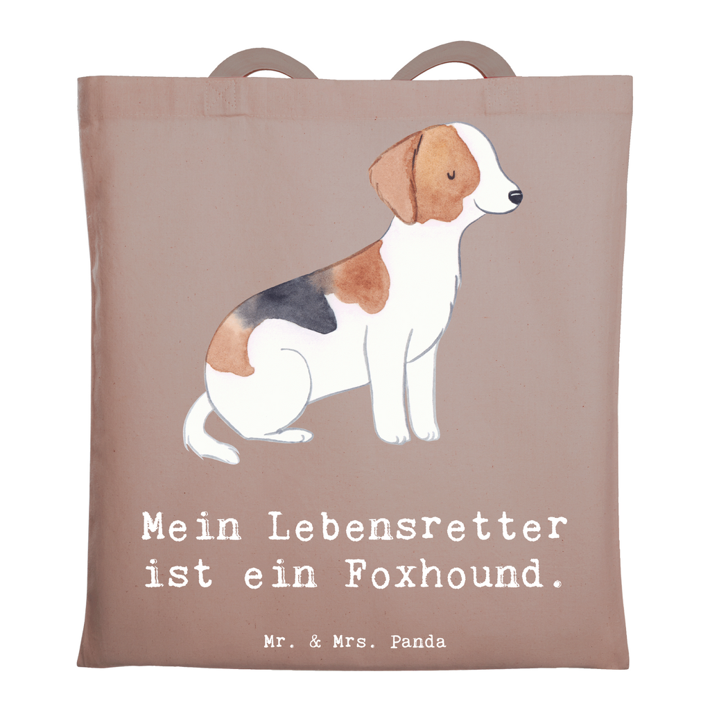 Tragetasche Foxhound Lebensretter Beuteltasche, Beutel, Einkaufstasche, Jutebeutel, Stoffbeutel, Tasche, Shopper, Umhängetasche, Strandtasche, Schultertasche, Stofftasche, Tragetasche, Badetasche, Jutetasche, Einkaufstüte, Laptoptasche, Hund, Hunderasse, Rassehund, Hundebesitzer, Geschenk, Tierfreund, Schenken, Welpe, Foxhound, Jagdhund, Laufhund