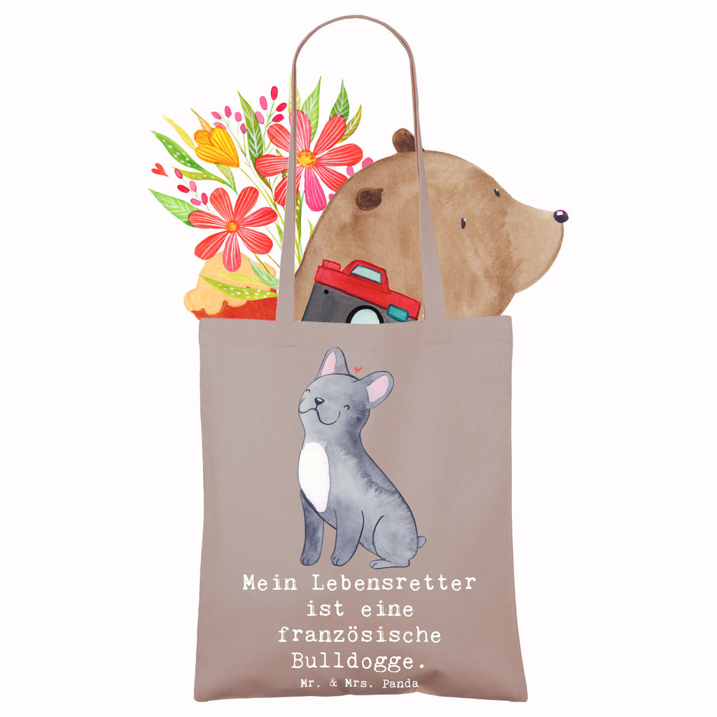 Tragetasche Französische Bulldogge Lebensretter Beuteltasche, Beutel, Einkaufstasche, Jutebeutel, Stoffbeutel, Tasche, Shopper, Umhängetasche, Strandtasche, Schultertasche, Stofftasche, Tragetasche, Badetasche, Jutetasche, Einkaufstüte, Laptoptasche, Hund, Hunderasse, Rassehund, Hundebesitzer, Geschenk, Tierfreund, Schenken, Welpe, Französische Bulldogge