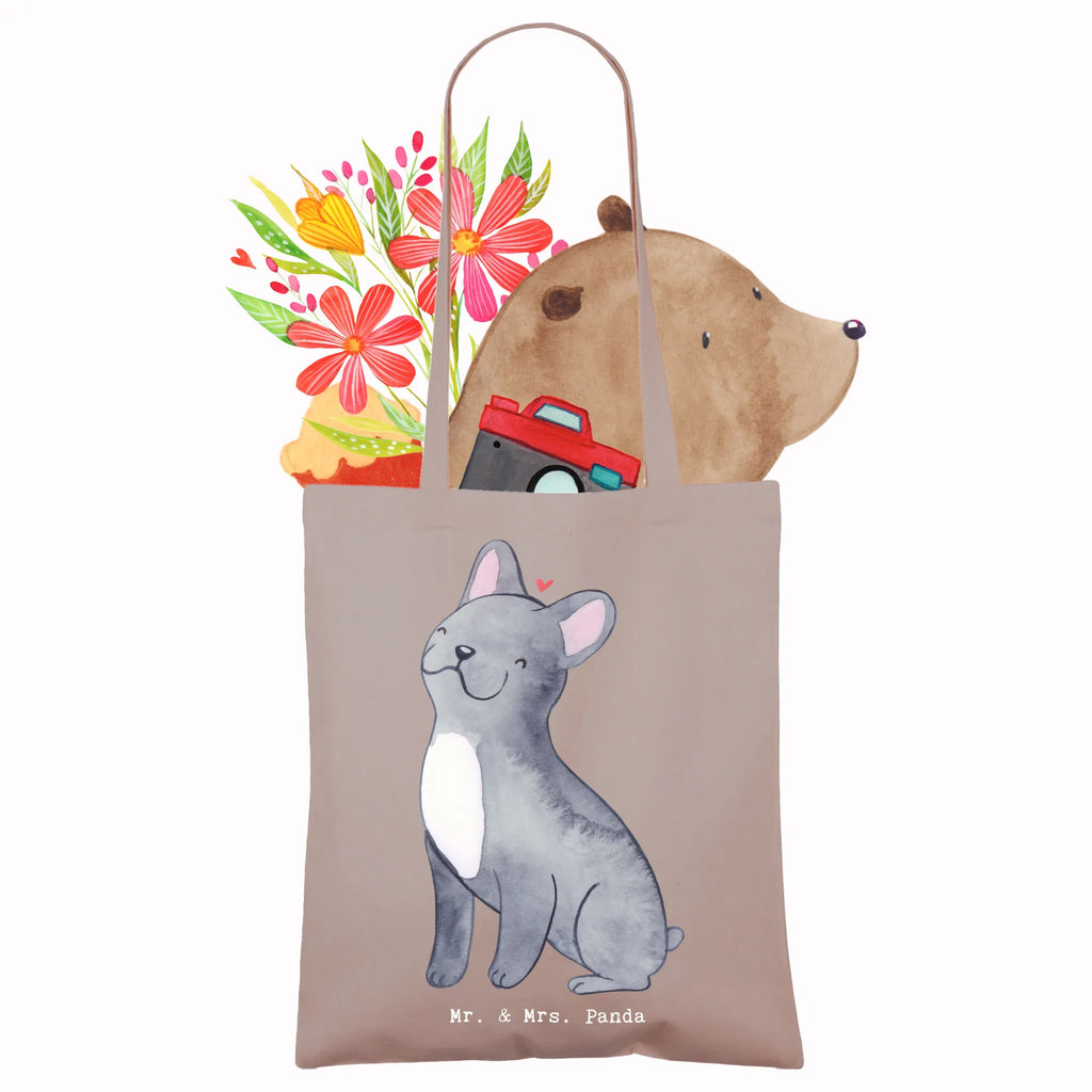 Tragetasche Französische Bulldogge Moment Beuteltasche, Beutel, Einkaufstasche, Jutebeutel, Stoffbeutel, Tasche, Shopper, Umhängetasche, Strandtasche, Schultertasche, Stofftasche, Tragetasche, Badetasche, Jutetasche, Einkaufstüte, Laptoptasche, Hund, Hunderasse, Rassehund, Hundebesitzer, Geschenk, Tierfreund, Schenken, Welpe, Französische Bulldogge