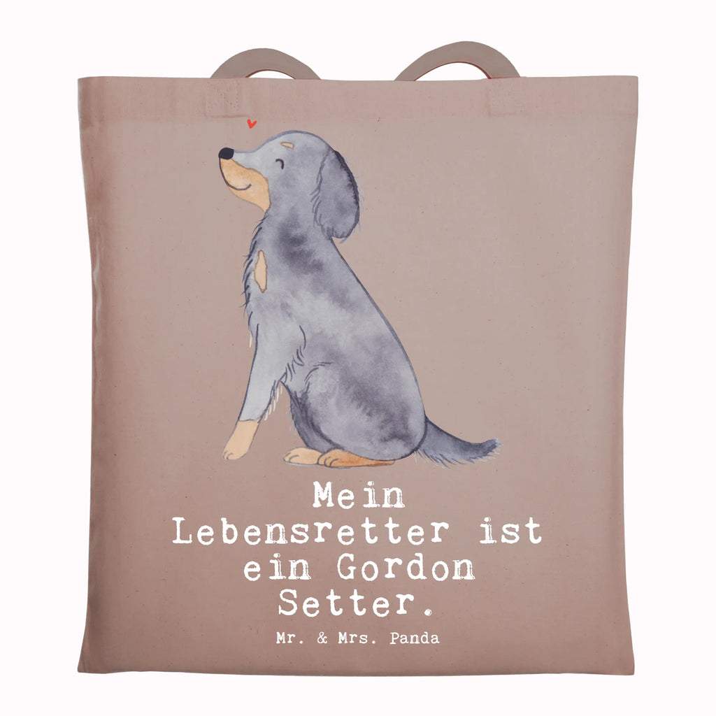 Tragetasche Gordon Setter Lebensretter Beuteltasche, Beutel, Einkaufstasche, Jutebeutel, Stoffbeutel, Tasche, Shopper, Umhängetasche, Strandtasche, Schultertasche, Stofftasche, Tragetasche, Badetasche, Jutetasche, Einkaufstüte, Laptoptasche, Hund, Hunderasse, Rassehund, Hundebesitzer, Geschenk, Tierfreund, Schenken, Welpe, Gordon Shetter, Jagdhund