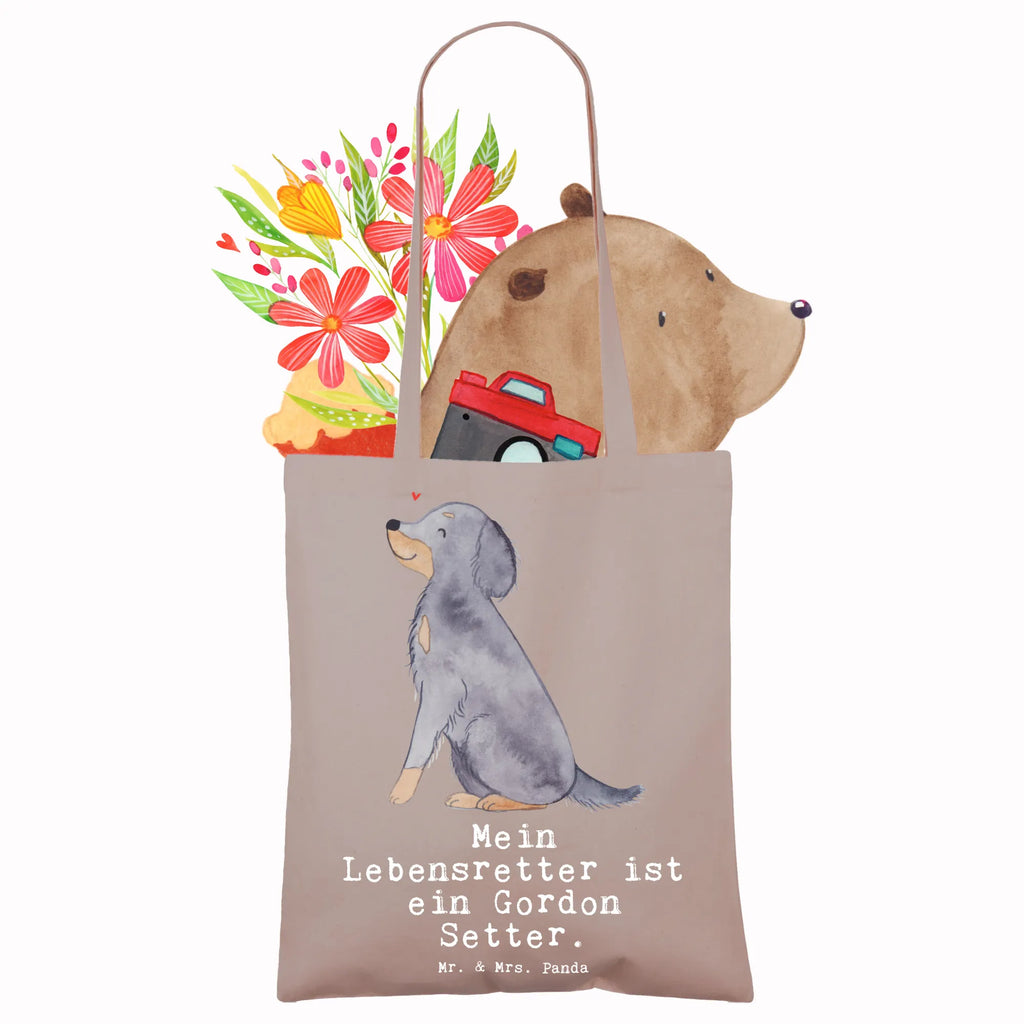 Tragetasche Gordon Setter Lebensretter Beuteltasche, Beutel, Einkaufstasche, Jutebeutel, Stoffbeutel, Tasche, Shopper, Umhängetasche, Strandtasche, Schultertasche, Stofftasche, Tragetasche, Badetasche, Jutetasche, Einkaufstüte, Laptoptasche, Hund, Hunderasse, Rassehund, Hundebesitzer, Geschenk, Tierfreund, Schenken, Welpe, Gordon Shetter, Jagdhund