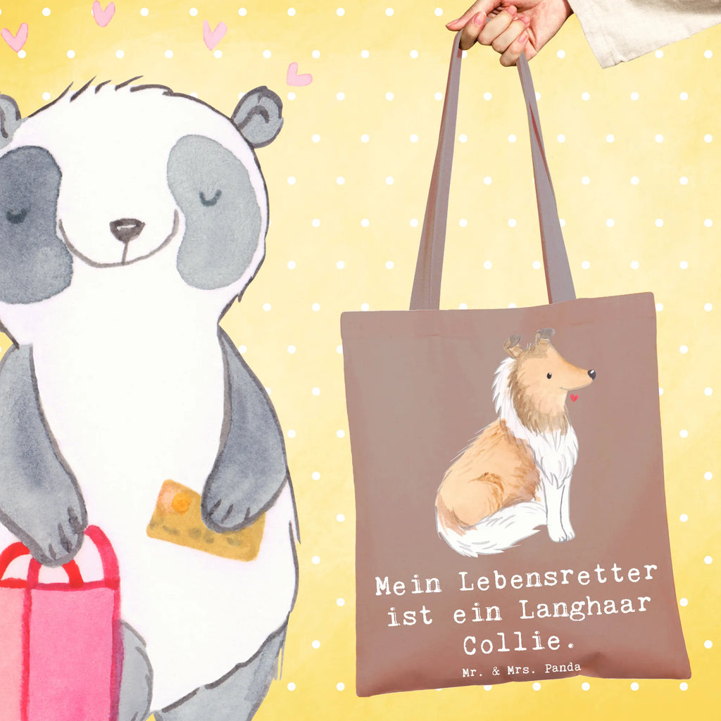 Tragetasche Langhaar Collie Lebensretter Beuteltasche, Beutel, Einkaufstasche, Jutebeutel, Stoffbeutel, Tasche, Shopper, Umhängetasche, Strandtasche, Schultertasche, Stofftasche, Tragetasche, Badetasche, Jutetasche, Einkaufstüte, Laptoptasche, Hund, Hunderasse, Rassehund, Hundebesitzer, Geschenk, Tierfreund, Schenken, Welpe, Langhaar Collie, britischer Hütehund