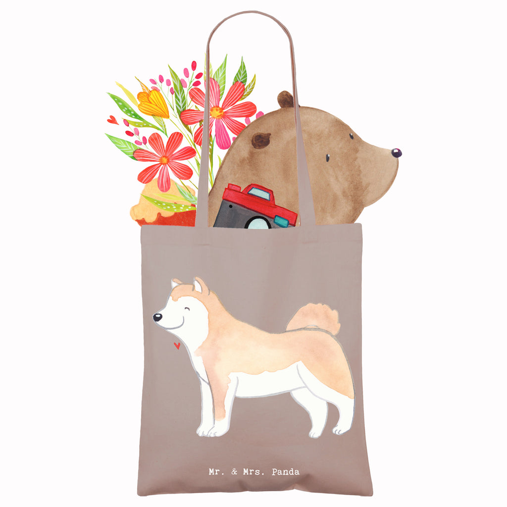 Tragetasche Akita Inu Lebensretter Beuteltasche, Beutel, Einkaufstasche, Jutebeutel, Stoffbeutel, Tasche, Shopper, Umhängetasche, Strandtasche, Schultertasche, Stofftasche, Tragetasche, Badetasche, Jutetasche, Einkaufstüte, Laptoptasche, Hund, Hunderasse, Rassehund, Hundebesitzer, Geschenk, Tierfreund, Schenken, Welpe