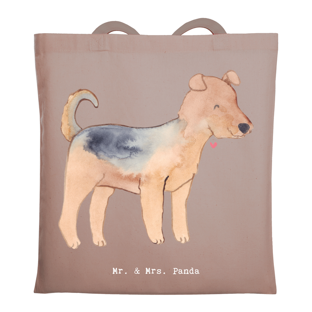 Tragetasche Airedale Terrier Lebensretter Beuteltasche, Beutel, Einkaufstasche, Jutebeutel, Stoffbeutel, Tasche, Shopper, Umhängetasche, Strandtasche, Schultertasche, Stofftasche, Tragetasche, Badetasche, Jutetasche, Einkaufstüte, Laptoptasche, Hund, Hunderasse, Rassehund, Hundebesitzer, Geschenk, Tierfreund, Schenken, Welpe