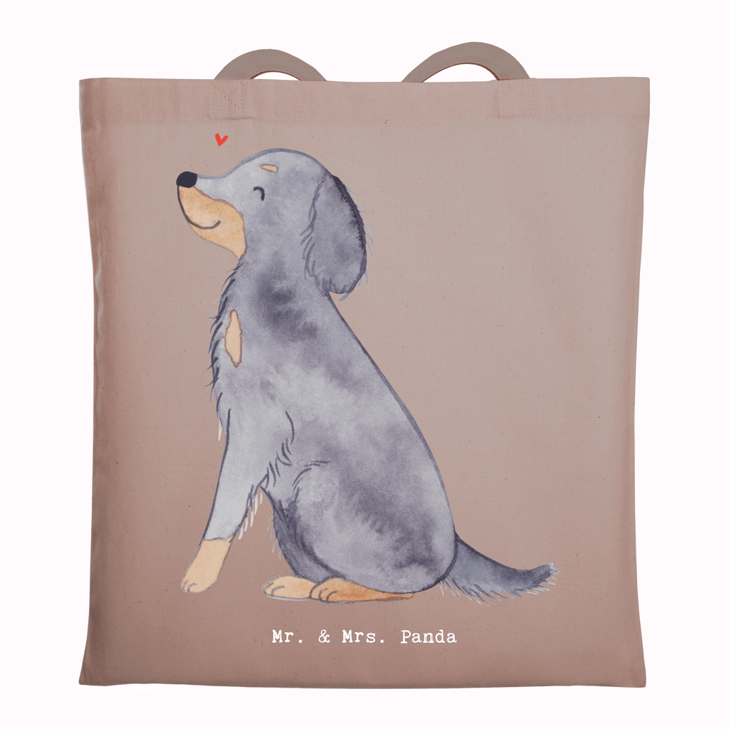 Tragetasche Gordon Setter Moment Beuteltasche, Beutel, Einkaufstasche, Jutebeutel, Stoffbeutel, Tasche, Shopper, Umhängetasche, Strandtasche, Schultertasche, Stofftasche, Tragetasche, Badetasche, Jutetasche, Einkaufstüte, Laptoptasche, Hund, Hunderasse, Rassehund, Hundebesitzer, Geschenk, Tierfreund, Schenken, Welpe, Gordon Shetter, Jagdhund