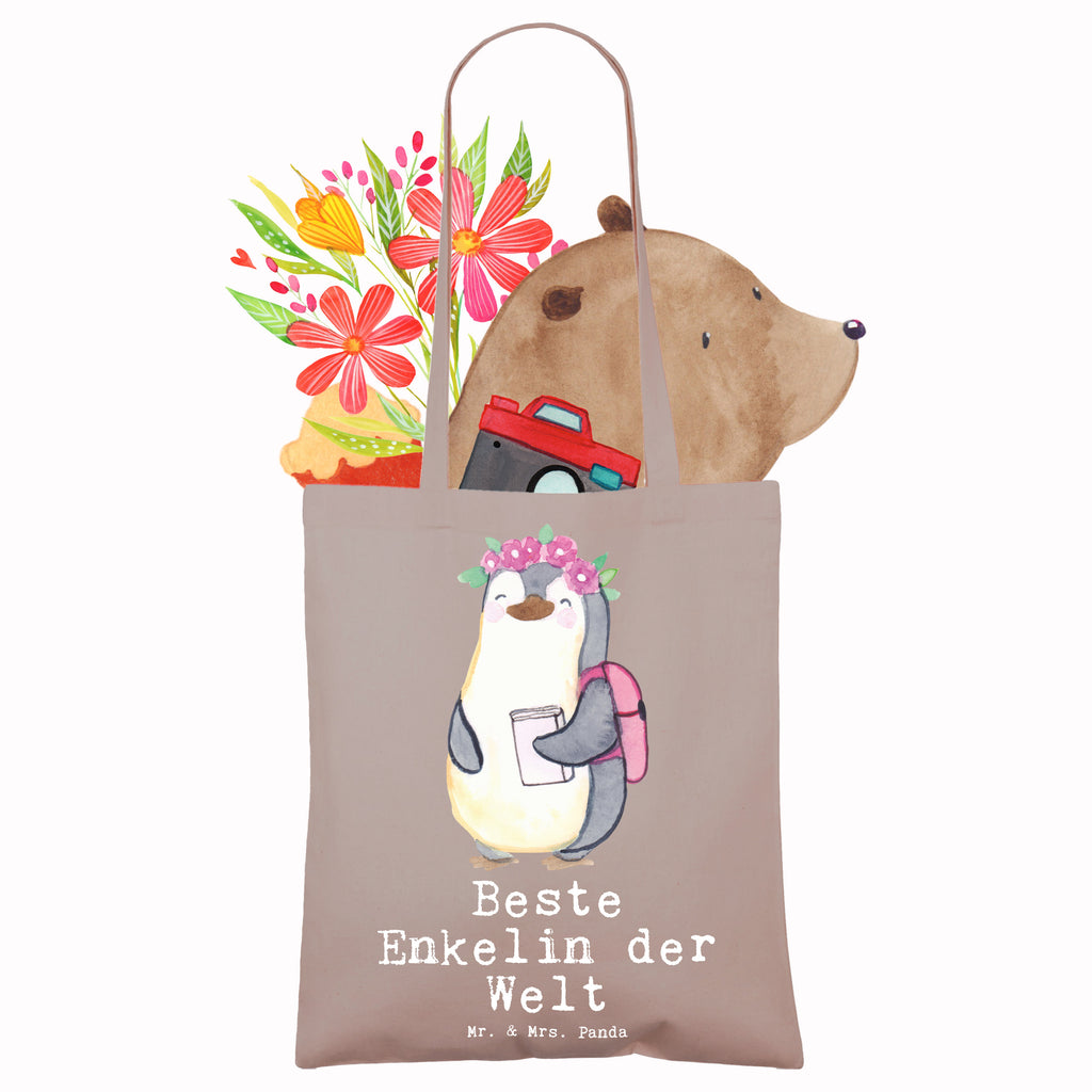 Tragetasche Pinguin Beste Enkelin der Welt Beuteltasche, Beutel, Einkaufstasche, Jutebeutel, Stoffbeutel, Tasche, Shopper, Umhängetasche, Strandtasche, Schultertasche, Stofftasche, Tragetasche, Badetasche, Jutetasche, Einkaufstüte, Laptoptasche, für, Dankeschön, Geschenk, Schenken, Geburtstag, Geburtstagsgeschenk, Geschenkidee, Danke, Bedanken, Mitbringsel, Freude machen, Geschenktipp, Enkelin, Enkelkind, Enkeltochter, Oma, Opa, Kind von Tochter, Kind von Sohn, Großtochter, Taufe