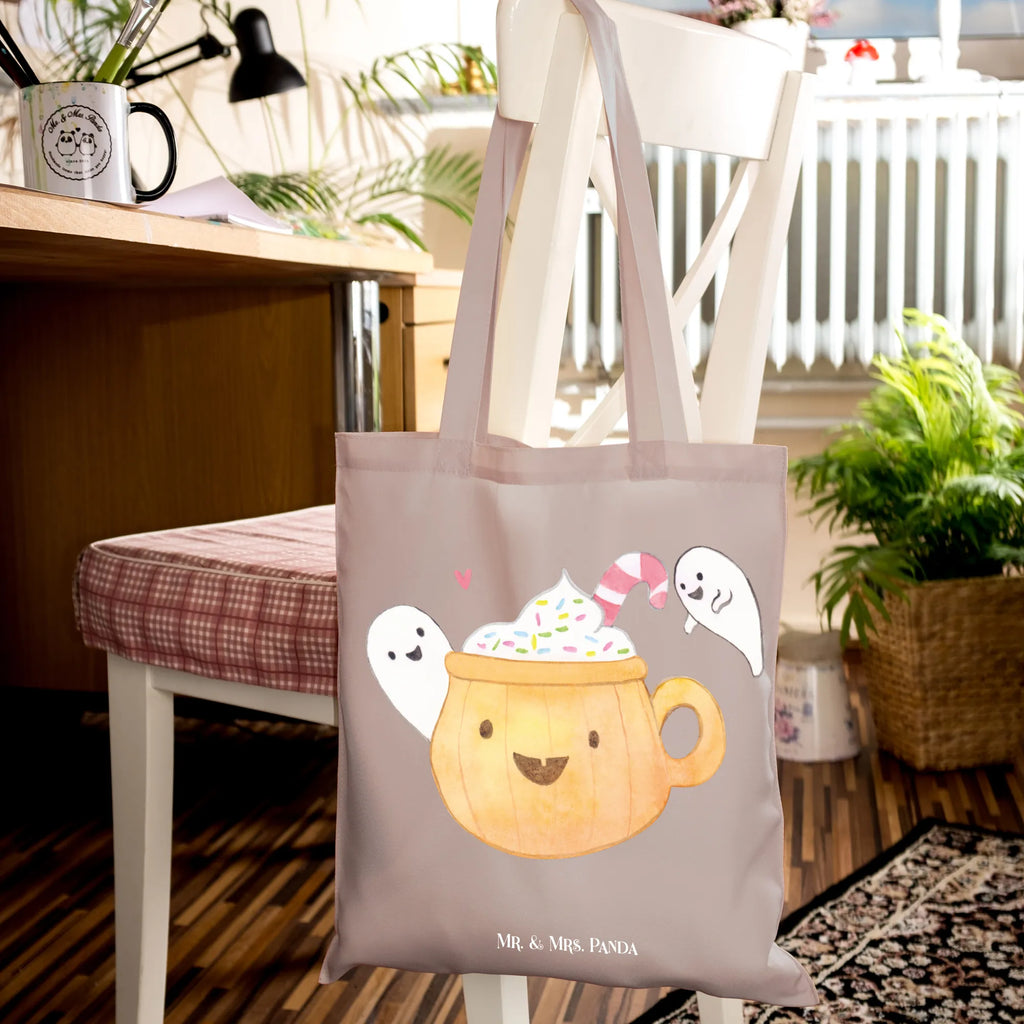 Tragetasche Kaffee Gespenst Beuteltasche, Beutel, Einkaufstasche, Jutebeutel, Stoffbeutel, Tasche, Shopper, Umhängetasche, Strandtasche, Schultertasche, Stofftasche, Tragetasche, Badetasche, Jutetasche, Einkaufstüte, Laptoptasche, Halloween, Deko, Martinssingen, Dekoration, Geschenke, Schenken, Halloween Deko, Trick or Treat, Süßes sonst gibt's saures, Pumpkin spiced Latte, Kaffee, Gespenst