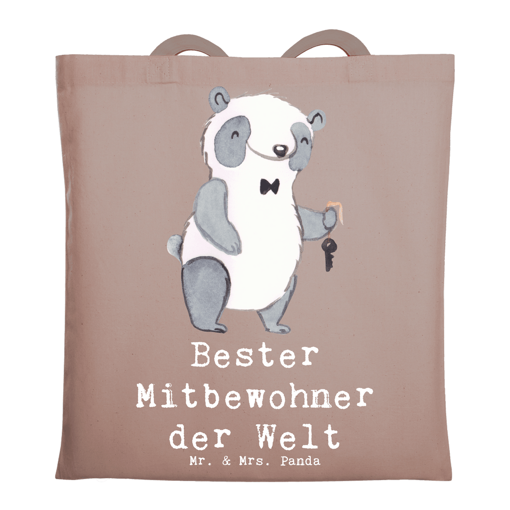 Tragetasche Panda Bester Mitbewohner der Welt Beuteltasche, Beutel, Einkaufstasche, Jutebeutel, Stoffbeutel, Tasche, Shopper, Umhängetasche, Strandtasche, Schultertasche, Stofftasche, Tragetasche, Badetasche, Jutetasche, Einkaufstüte, Laptoptasche, für, Dankeschön, Geschenk, Schenken, Geburtstag, Geburtstagsgeschenk, Geschenkidee, Danke, Bedanken, Mitbringsel, Freude machen, Geschenktipp, Mitbewohner, WG, Zimmernachbar, Wohngemeinschaft, WG-Bewohner, Zimmerkollege, Zimmergenosse, Stubenkamerad