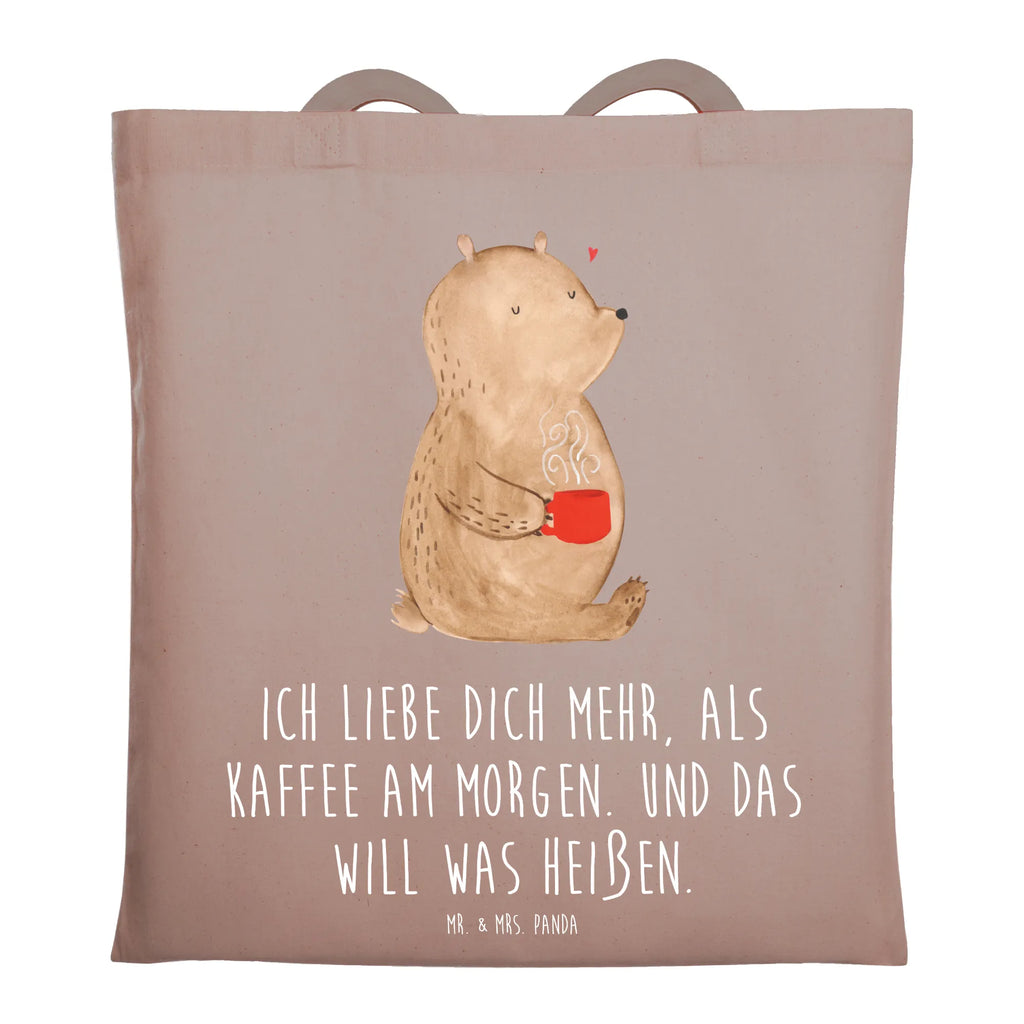 Tragetasche Bär Morgenkaffee Beuteltasche, Beutel, Einkaufstasche, Jutebeutel, Stoffbeutel, Tasche, Shopper, Umhängetasche, Strandtasche, Schultertasche, Stofftasche, Tragetasche, Badetasche, Jutetasche, Einkaufstüte, Laptoptasche, Liebe, Partner, Freund, Freundin, Ehemann, Ehefrau, Heiraten, Verlobung, Heiratsantrag, Liebesgeschenk, Jahrestag, Hocheitstag, Valentinstag, Geschenk für Frauen, Hochzeitstag, Mitbringsel, Geschenk für Freundin, Geschenk für Partner, Liebesbeweis, für Männer, für Ehemann