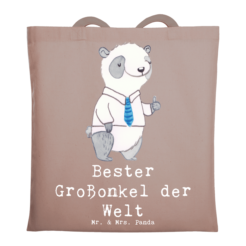 Tragetasche Panda Bester Großonkel der Welt Beuteltasche, Beutel, Einkaufstasche, Jutebeutel, Stoffbeutel, Tasche, Shopper, Umhängetasche, Strandtasche, Schultertasche, Stofftasche, Tragetasche, Badetasche, Jutetasche, Einkaufstüte, Laptoptasche, für, Dankeschön, Geschenk, Schenken, Geburtstag, Geburtstagsgeschenk, Geschenkidee, Danke, Bedanken, Mitbringsel, Freude machen, Geschenktipp, Großonkel, Onkel