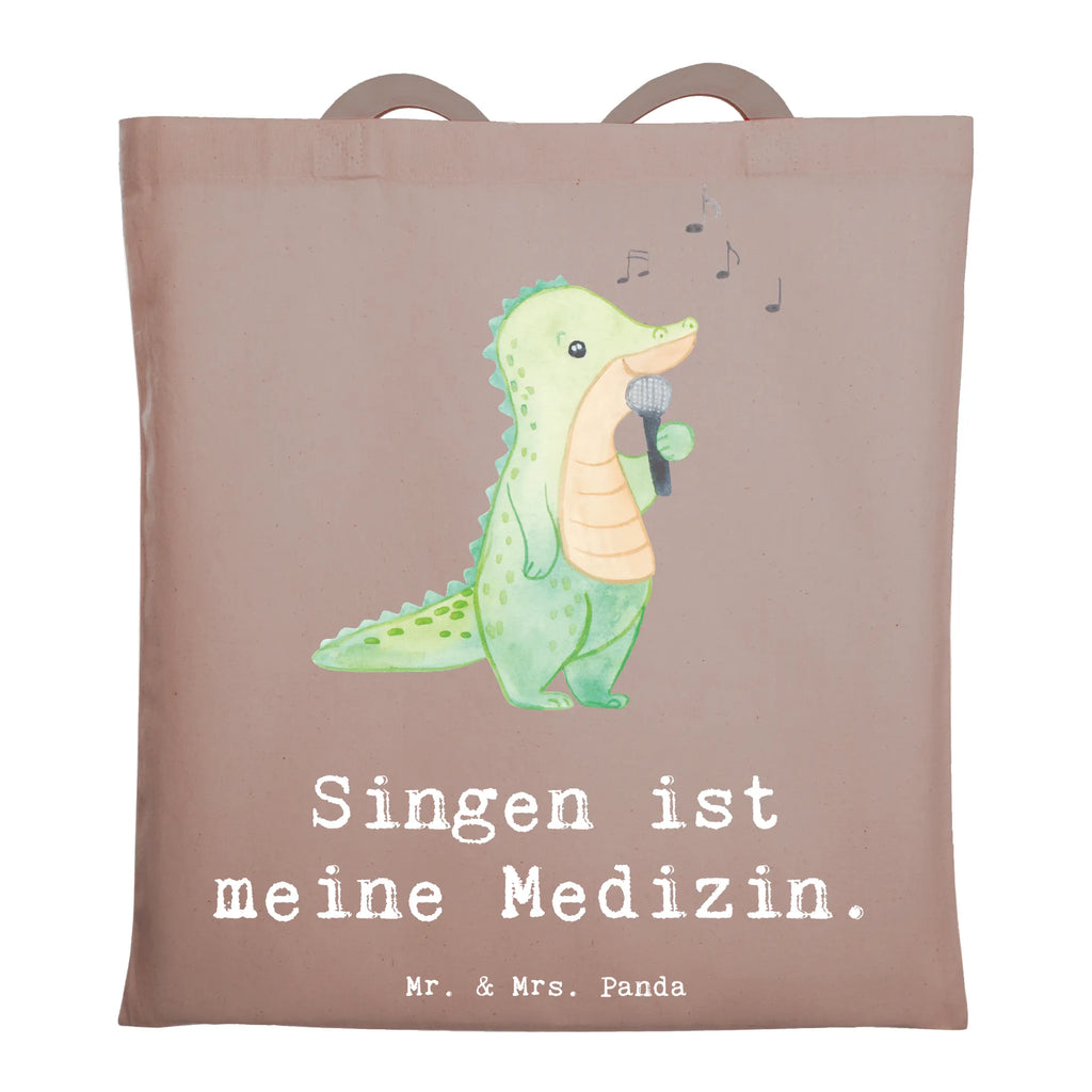 Tragetasche Krokodil Singen Beuteltasche, Beutel, Einkaufstasche, Jutebeutel, Stoffbeutel, Tasche, Shopper, Umhängetasche, Strandtasche, Schultertasche, Stofftasche, Tragetasche, Badetasche, Jutetasche, Einkaufstüte, Laptoptasche, Geschenk, Sport, Sportart, Hobby, Schenken, Danke, Dankeschön, Auszeichnung, Gewinn, Sportler, Singen, Band, Live Auftritt, Gesang, Hobbysänger