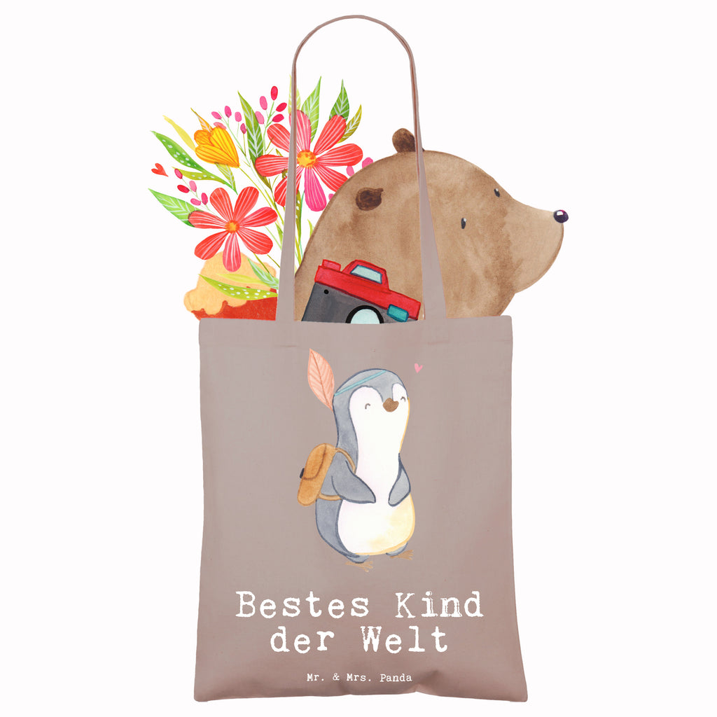 Tragetasche Pinguin Bestes Kind der Welt Beuteltasche, Beutel, Einkaufstasche, Jutebeutel, Stoffbeutel, Tasche, Shopper, Umhängetasche, Strandtasche, Schultertasche, Stofftasche, Tragetasche, Badetasche, Jutetasche, Einkaufstüte, Laptoptasche, für, Dankeschön, Geschenk, Schenken, Geburtstag, Geburtstagsgeschenk, Geschenkidee, Danke, Bedanken, Mitbringsel, Freude machen, Geschenktipp, Kinder, Kind, Kid, Kids, Kiddy, Bestes, Tochter, Sohn, Nachwuchs, Geburt, Liebling, Taufe