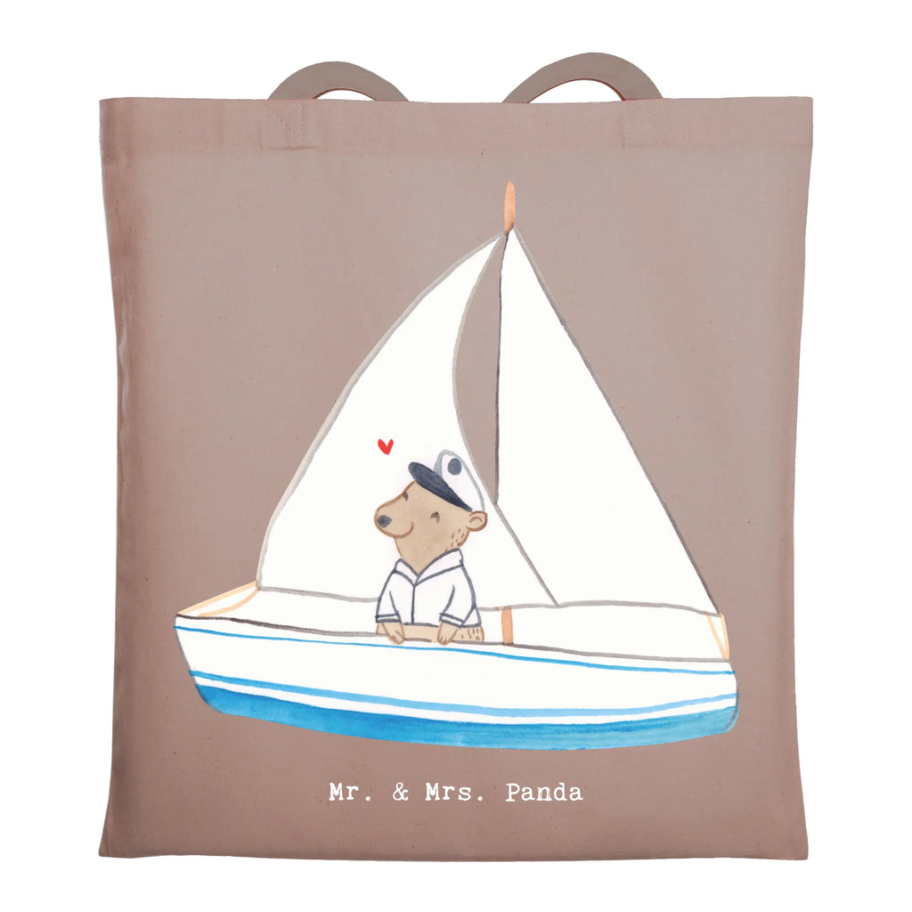 Tragetasche Bär Segeln Beuteltasche, Beutel, Einkaufstasche, Jutebeutel, Stoffbeutel, Tasche, Shopper, Umhängetasche, Strandtasche, Schultertasche, Stofftasche, Tragetasche, Badetasche, Jutetasche, Einkaufstüte, Laptoptasche, Geschenk, Sport, Sportart, Hobby, Schenken, Danke, Dankeschön, Auszeichnung, Gewinn, Sportler, segeln, Segeltörn, Segelboot, Segelschule, Yachtclub