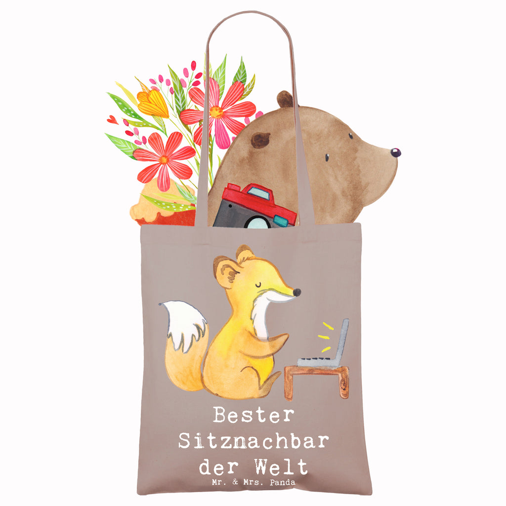 Tragetasche Fuchs Bester Sitznachbar der Welt Beuteltasche, Beutel, Einkaufstasche, Jutebeutel, Stoffbeutel, Tasche, Shopper, Umhängetasche, Strandtasche, Schultertasche, Stofftasche, Tragetasche, Badetasche, Jutetasche, Einkaufstüte, Laptoptasche, für, Dankeschön, Geschenk, Schenken, Geburtstag, Geburtstagsgeschenk, Geschenkidee, Danke, Bedanken, Mitbringsel, Freude machen, Geschenktipp, Sitznachbar, Stuhlnachbar, Nachbar, Uni, Universität, Seminar, Kommilitone, Tischnachbar, Schule, Mitschüler, Mitstudent, Hochschule