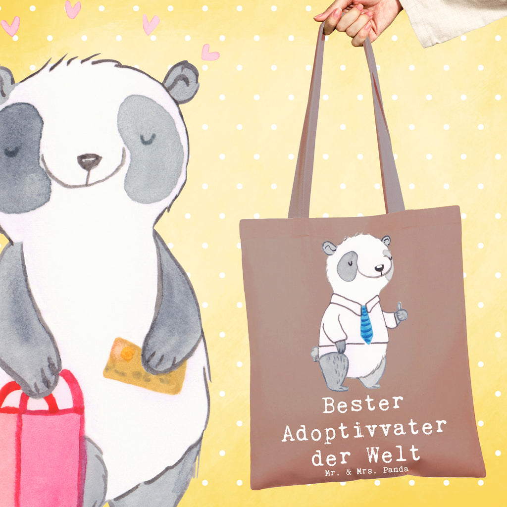 Tragetasche Panda Bester Adoptivvater der Welt Beuteltasche, Beutel, Einkaufstasche, Jutebeutel, Stoffbeutel, Tasche, Shopper, Umhängetasche, Strandtasche, Schultertasche, Stofftasche, Tragetasche, Badetasche, Jutetasche, Einkaufstüte, Laptoptasche, für, Dankeschön, Geschenk, Schenken, Geburtstag, Geburtstagsgeschenk, Geschenkidee, Danke, Bedanken, Mitbringsel, Freude machen, Geschenktipp, Bachelor, Student, Studium, Sohn, Spaß, Musterschüler, lustig, Studienabschluss, witzig, Universität, Abschluss, Alumni, Uni, Studenten, Hochschule