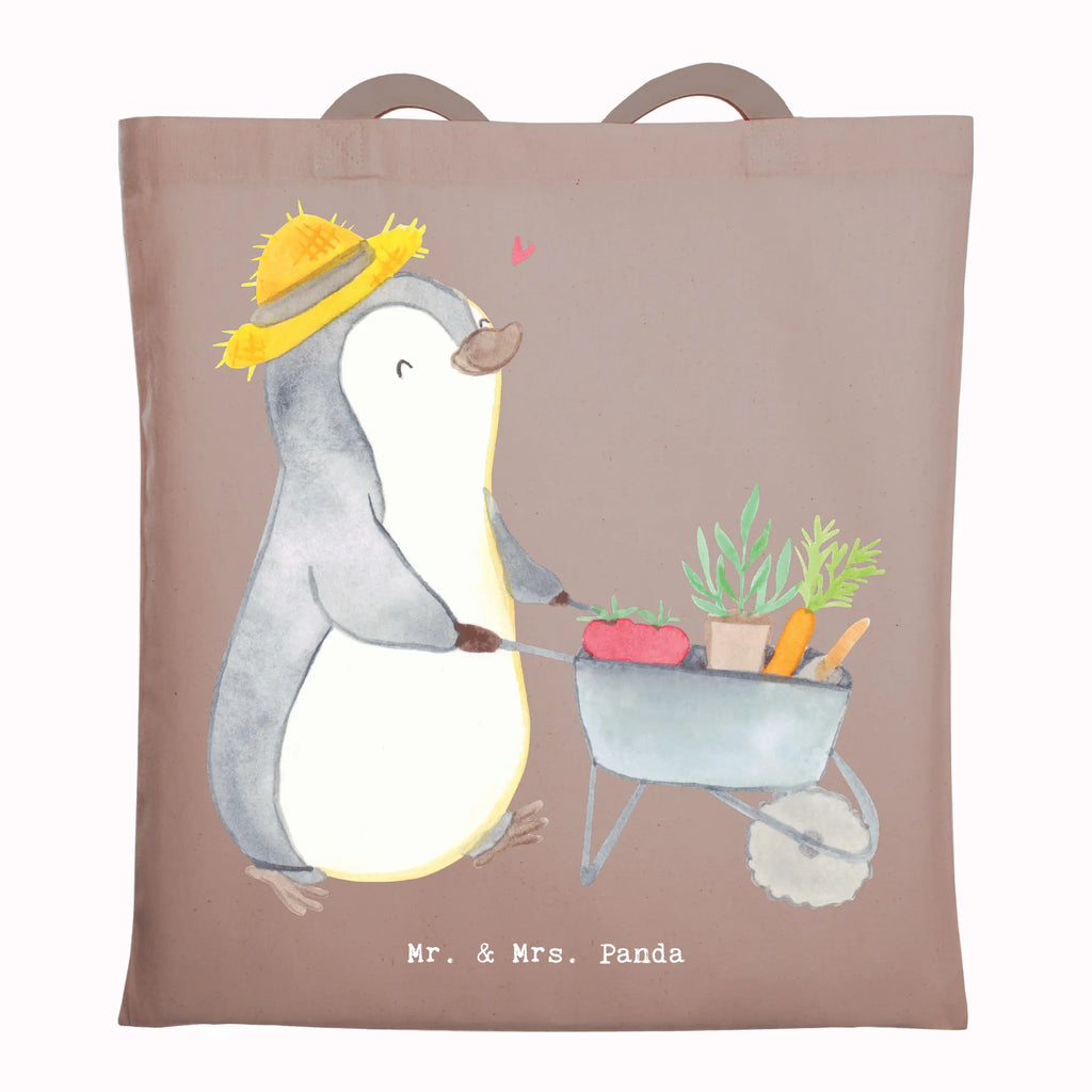 Tragetasche Pinguin Gartenarbeit Beuteltasche, Beutel, Einkaufstasche, Jutebeutel, Stoffbeutel, Tasche, Shopper, Umhängetasche, Strandtasche, Schultertasche, Stofftasche, Tragetasche, Badetasche, Jutetasche, Einkaufstüte, Laptoptasche, Geschenk, Sport, Sportart, Hobby, Schenken, Danke, Dankeschön, Auszeichnung, Gewinn, Sportler, Gartenarbeit, Urban gardening, Gärtnern, Gartenpflege