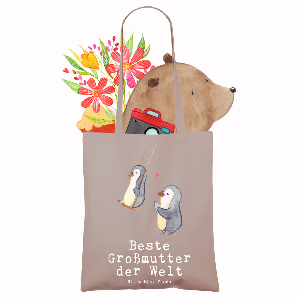 Tragetasche Pinguin Beste Großmutter der Welt Beuteltasche, Beutel, Einkaufstasche, Jutebeutel, Stoffbeutel, Tasche, Shopper, Umhängetasche, Strandtasche, Schultertasche, Stofftasche, Tragetasche, Badetasche, Jutetasche, Einkaufstüte, Laptoptasche, für, Dankeschön, Geschenk, Schenken, Geburtstag, Geburtstagsgeschenk, Geschenkidee, Danke, Bedanken, Mitbringsel, Freude machen, Geschenktipp, Großmutter, Omi, Oma, Oma geworden, Grosseltern