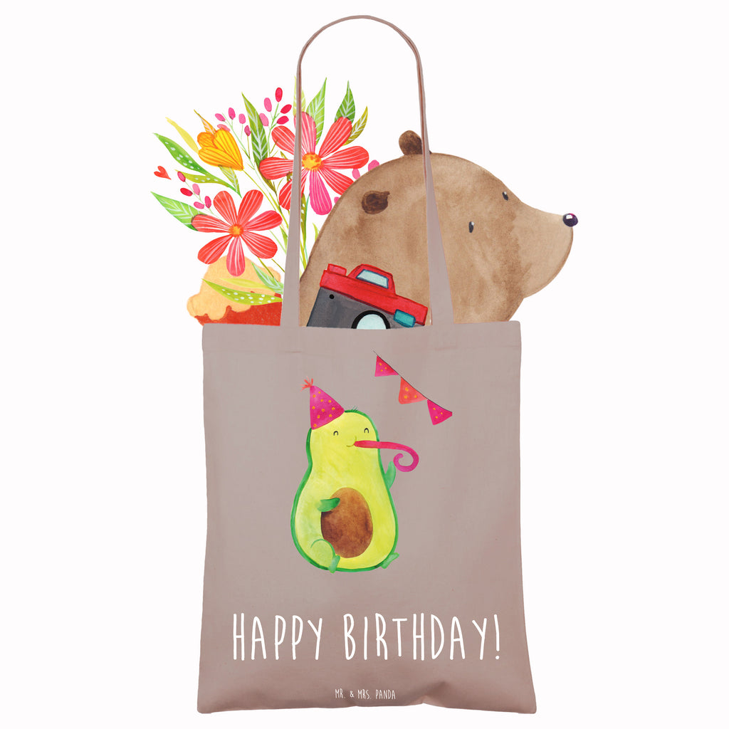 Tragetasche Avocado Birthday Beuteltasche, Beutel, Einkaufstasche, Jutebeutel, Stoffbeutel, Tasche, Shopper, Umhängetasche, Strandtasche, Schultertasche, Stofftasche, Tragetasche, Badetasche, Jutetasche, Einkaufstüte, Laptoptasche, Avocado, Veggie, Vegan, Gesund