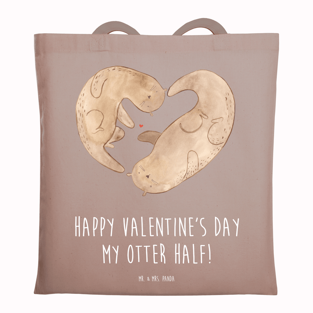 Tragetasche Otter Valentine Beuteltasche, Beutel, Einkaufstasche, Jutebeutel, Stoffbeutel, Tasche, Shopper, Umhängetasche, Strandtasche, Schultertasche, Stofftasche, Tragetasche, Badetasche, Jutetasche, Einkaufstüte, Laptoptasche, Liebe, Partner, Freund, Freundin, Ehemann, Ehefrau, Heiraten, Verlobung, Heiratsantrag, Liebesgeschenk, Jahrestag, Hocheitstag, Valentinstag, Geschenk für Frauen, Hochzeitstag, Mitbringsel, Geschenk für Freundin, Geschenk für Partner, Liebesbeweis, für Männer, für Ehemann