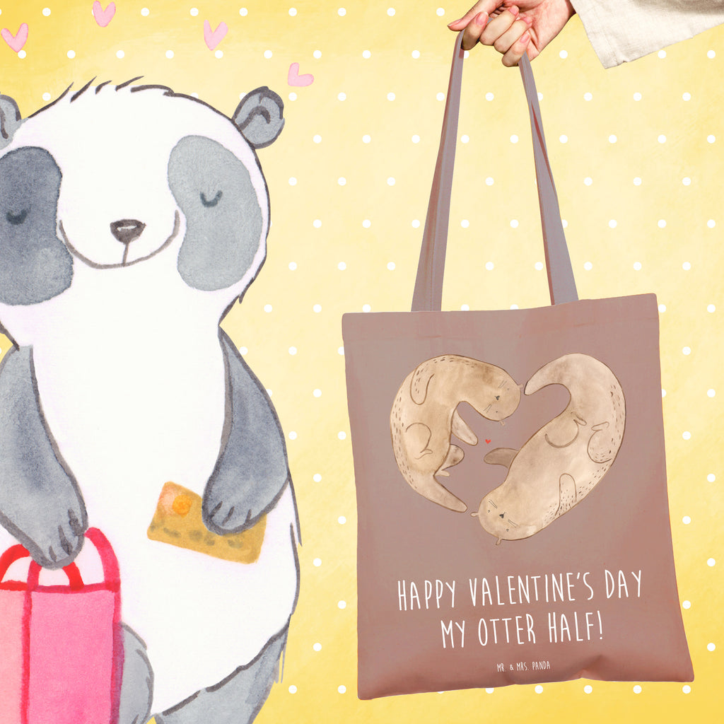 Tragetasche Otter Valentine Beuteltasche, Beutel, Einkaufstasche, Jutebeutel, Stoffbeutel, Tasche, Shopper, Umhängetasche, Strandtasche, Schultertasche, Stofftasche, Tragetasche, Badetasche, Jutetasche, Einkaufstüte, Laptoptasche, Liebe, Partner, Freund, Freundin, Ehemann, Ehefrau, Heiraten, Verlobung, Heiratsantrag, Liebesgeschenk, Jahrestag, Hocheitstag, Valentinstag, Geschenk für Frauen, Hochzeitstag, Mitbringsel, Geschenk für Freundin, Geschenk für Partner, Liebesbeweis, für Männer, für Ehemann