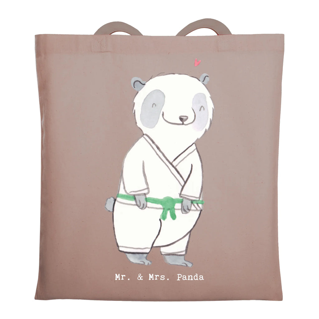 Tragetasche Panda Jiu Jitsu Beuteltasche, Beutel, Einkaufstasche, Jutebeutel, Stoffbeutel, Tasche, Shopper, Umhängetasche, Strandtasche, Schultertasche, Stofftasche, Tragetasche, Badetasche, Jutetasche, Einkaufstüte, Laptoptasche, Geschenk, Sport, Sportart, Hobby, Schenken, Danke, Dankeschön, Auszeichnung, Gewinn, Sportler, Jiu Jitsu, japanische Kampfkunst, Selbstverteidigung