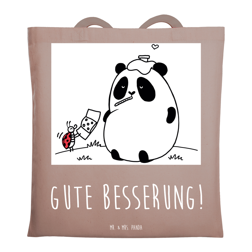 Tragetasche Easy & Peasy Gute Besserung Beuteltasche, Beutel, Einkaufstasche, Jutebeutel, Stoffbeutel, Tasche, Shopper, Umhängetasche, Strandtasche, Schultertasche, Stofftasche, Tragetasche, Badetasche, Jutetasche, Einkaufstüte, Laptoptasche