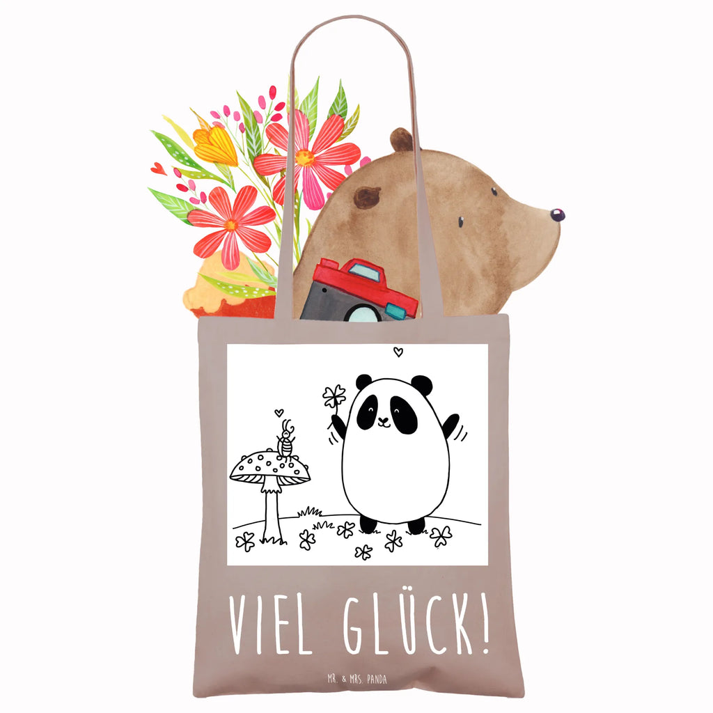 Tragetasche Panda Glück Beuteltasche, Beutel, Einkaufstasche, Jutebeutel, Stoffbeutel, Tasche, Shopper, Umhängetasche, Strandtasche, Schultertasche, Stofftasche, Tragetasche, Badetasche, Jutetasche, Einkaufstüte, Laptoptasche