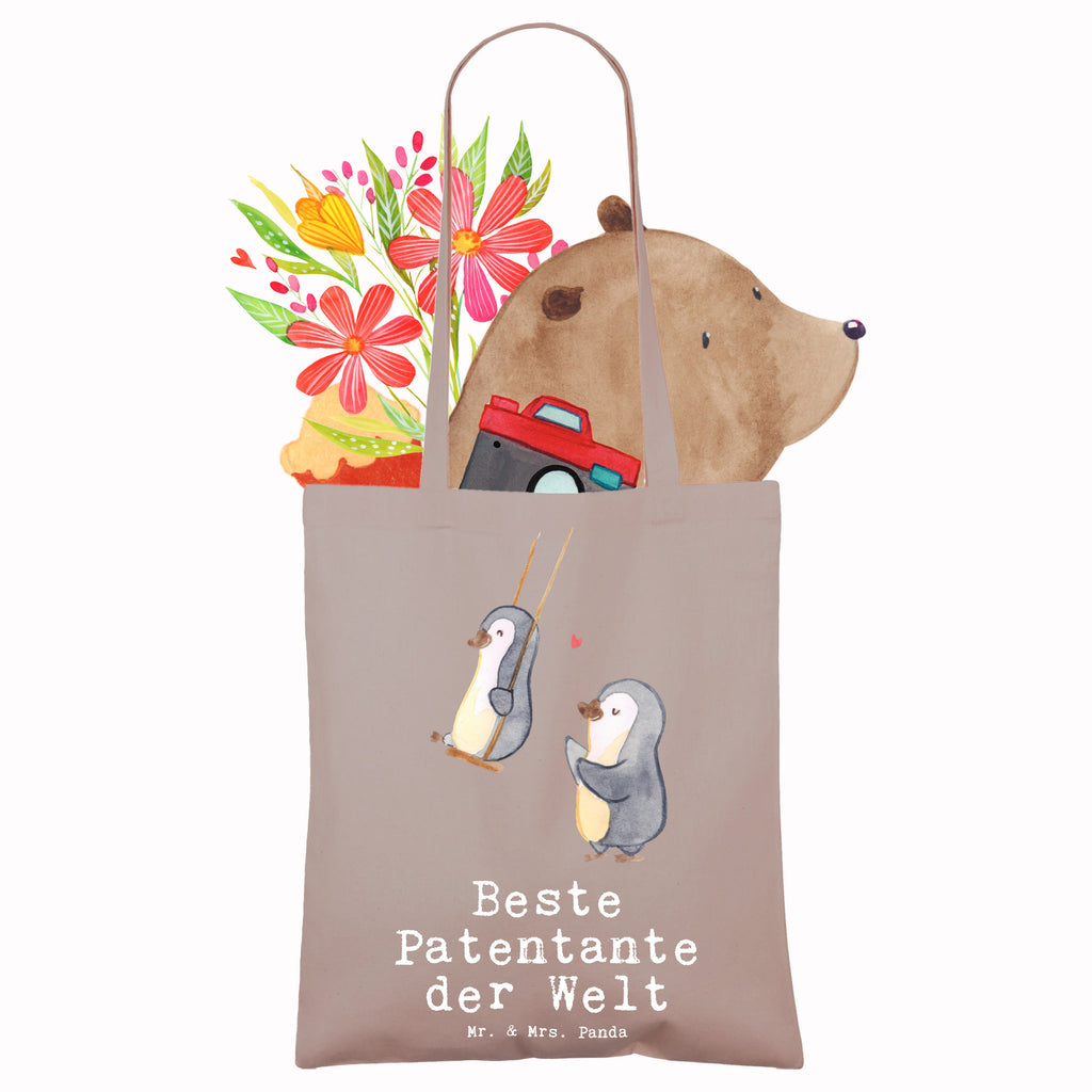 Tragetasche Pinguin Beste Patentante der Welt Beuteltasche, Beutel, Einkaufstasche, Jutebeutel, Stoffbeutel, Tasche, Shopper, Umhängetasche, Strandtasche, Schultertasche, Stofftasche, Tragetasche, Badetasche, Jutetasche, Einkaufstüte, Laptoptasche, für, Dankeschön, Geschenk, Schenken, Geburtstag, Geburtstagsgeschenk, Geschenkidee, Danke, Bedanken, Mitbringsel, Freude machen, Geschenktipp, Patentante, Paten Tante, Lieblingstante, Taufpartner, Taufe, Familie, Kleinigkeit, Nichte, Neffe