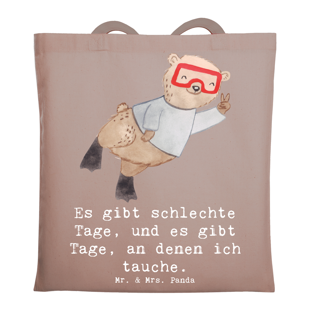 Tragetasche Bär Tauchen Beuteltasche, Beutel, Einkaufstasche, Jutebeutel, Stoffbeutel, Tasche, Shopper, Umhängetasche, Strandtasche, Schultertasche, Stofftasche, Tragetasche, Badetasche, Jutetasche, Einkaufstüte, Laptoptasche, Geschenk, Sport, Sportart, Hobby, Schenken, Danke, Dankeschön, Auszeichnung, Gewinn, Sportler, Tauchen, schnorcheln, Tauchgang, Tauchschule, Diving, Dive