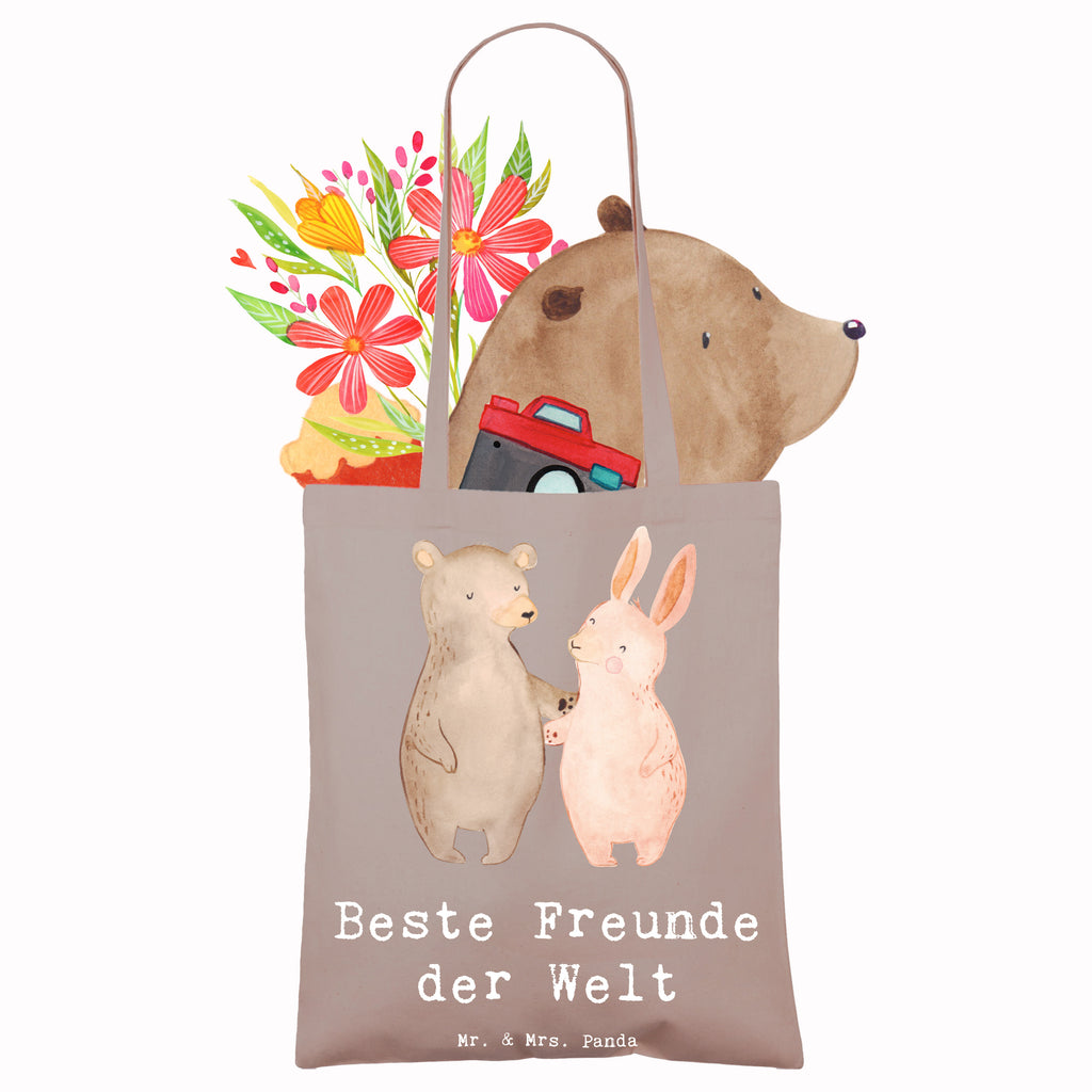 Tragetasche Hase Beste Freunde der Welt Beuteltasche, Beutel, Einkaufstasche, Jutebeutel, Stoffbeutel, Tasche, Shopper, Umhängetasche, Strandtasche, Schultertasche, Stofftasche, Tragetasche, Badetasche, Jutetasche, Einkaufstüte, Laptoptasche, für, Dankeschön, Geschenk, Schenken, Geburtstag, Geburtstagsgeschenk, Geschenkidee, Danke, Bedanken, Mitbringsel, Freude machen, Geschenktipp, Freunde, best friends, Freundschaft, Freundin, Freund, Clique, Kumpel, bae, bff