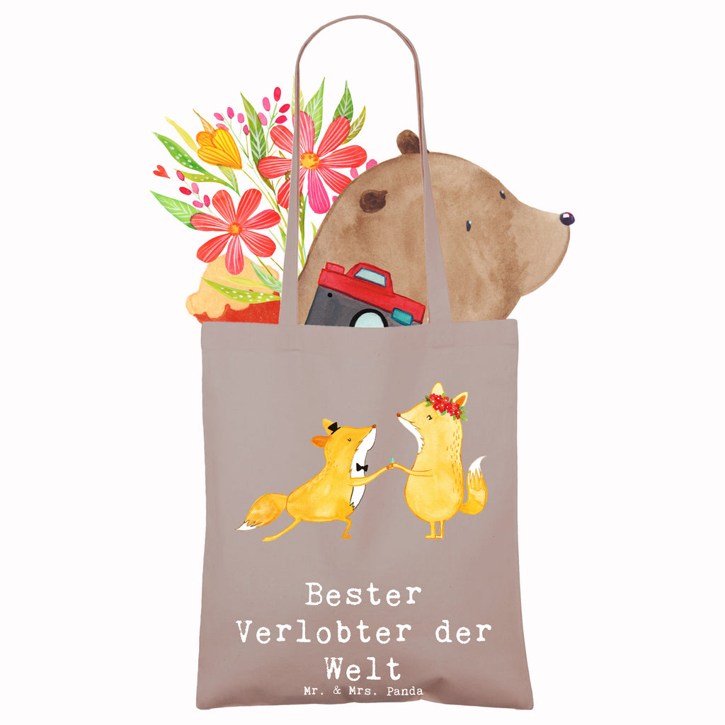 Tragetasche Fuchs Bester Verlobter der Welt Beuteltasche, Beutel, Einkaufstasche, Jutebeutel, Stoffbeutel, Tasche, Shopper, Umhängetasche, Strandtasche, Schultertasche, Stofftasche, Tragetasche, Badetasche, Jutetasche, Einkaufstüte, Laptoptasche, für, Dankeschön, Geschenk, Schenken, Geburtstag, Geburtstagsgeschenk, Geschenkidee, Danke, Bedanken, Mitbringsel, Freude machen, Geschenktipp, Verlobter, Verloben, Verlobung, Traummann, Mann, Freund, Ehemann, Zukünftiger, Hochzeit, Ehe