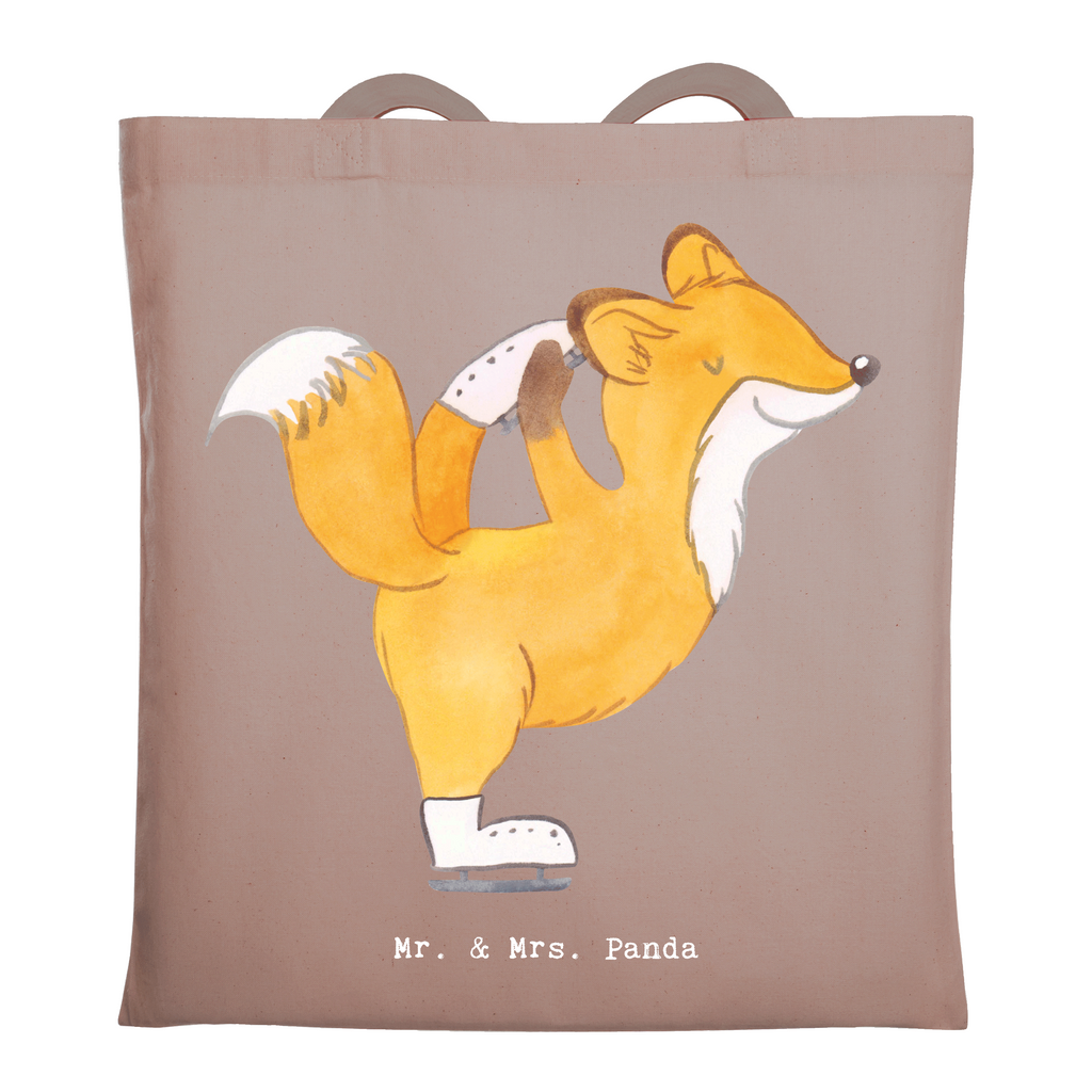 Tragetasche Fuchs Eiskunstläufer Beuteltasche, Beutel, Einkaufstasche, Jutebeutel, Stoffbeutel, Tasche, Shopper, Umhängetasche, Strandtasche, Schultertasche, Stofftasche, Tragetasche, Badetasche, Jutetasche, Einkaufstüte, Laptoptasche, Geschenk, Sport, Sportart, Hobby, Schenken, Danke, Dankeschön, Auszeichnung, Gewinn, Sportler, Eiskunstläufer, Eiskunstläuferin, Eiskunst