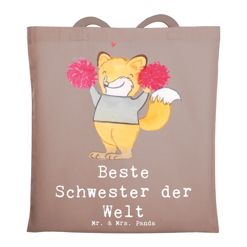 Tragetasche Fuchs Beste Schwester der Welt Beuteltasche, Beutel, Einkaufstasche, Jutebeutel, Stoffbeutel, Tasche, Shopper, Umhängetasche, Strandtasche, Schultertasche, Stofftasche, Tragetasche, Badetasche, Jutetasche, Einkaufstüte, Laptoptasche, für, Dankeschön, Geschenk, Schenken, Geburtstag, Geburtstagsgeschenk, Geschenkidee, Danke, Bedanken, Mitbringsel, Freude machen, Geschenktipp, Schwester, Geschwister, Schwesterherz, Sister, Familie, Kleinigkeit, Beste, Tochter