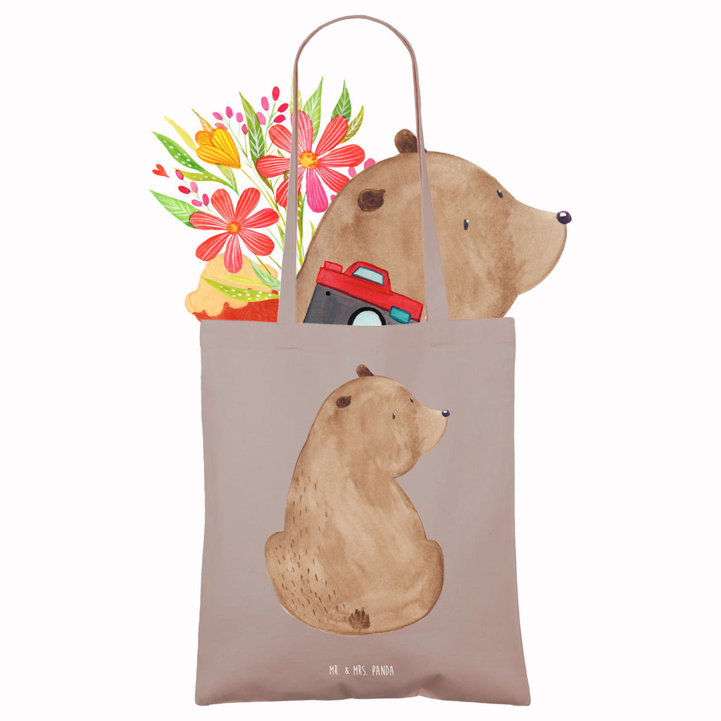 Tragetasche Bär Schulterblick Beuteltasche, Beutel, Einkaufstasche, Jutebeutel, Stoffbeutel, Tasche, Shopper, Umhängetasche, Strandtasche, Schultertasche, Stofftasche, Tragetasche, Badetasche, Jutetasche, Einkaufstüte, Laptoptasche, Bär, Teddy, Teddybär, Selbstachtung, Weltansicht, Motivation, Bären, Bärenliebe, Weisheit