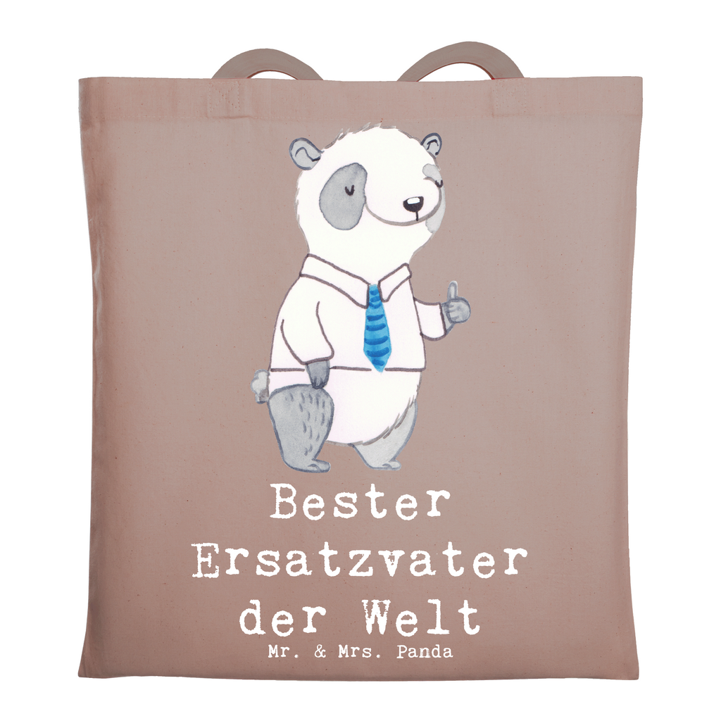 Tragetasche Panda Bester Ersatzvater der Welt Beuteltasche, Beutel, Einkaufstasche, Jutebeutel, Stoffbeutel, Tasche, Shopper, Umhängetasche, Strandtasche, Schultertasche, Stofftasche, Tragetasche, Badetasche, Jutetasche, Einkaufstüte, Laptoptasche, für, Dankeschön, Geschenk, Schenken, Geburtstag, Geburtstagsgeschenk, Geschenkidee, Danke, Bedanken, Mitbringsel, Freude machen, Geschenktipp, Bester, Ersatzvater, Ersatz, zweiter, Vater, Papa, Dad, Daddy, Paps, Papi, Vati, Eltern, Geschenk Vater, Mann, Familie, Kleinigkeit