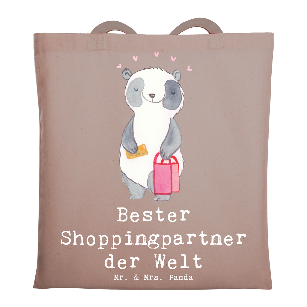 Tragetasche Panda Bester Shoppingpartner der Welt Beuteltasche, Beutel, Einkaufstasche, Jutebeutel, Stoffbeutel, Tasche, Shopper, Umhängetasche, Strandtasche, Schultertasche, Stofftasche, Tragetasche, Badetasche, Jutetasche, Einkaufstüte, Laptoptasche, für, Dankeschön, Geschenk, Schenken, Geburtstag, Geburtstagsgeschenk, Geschenkidee, Danke, Bedanken, Mitbringsel, Freude machen, Geschenktipp, Shoppingpartner, Shoppen, Begleitung, Partner, Freundin, Freund, bff, Shopping, Einkaufen, Shopping-Queen, Queen, Bester