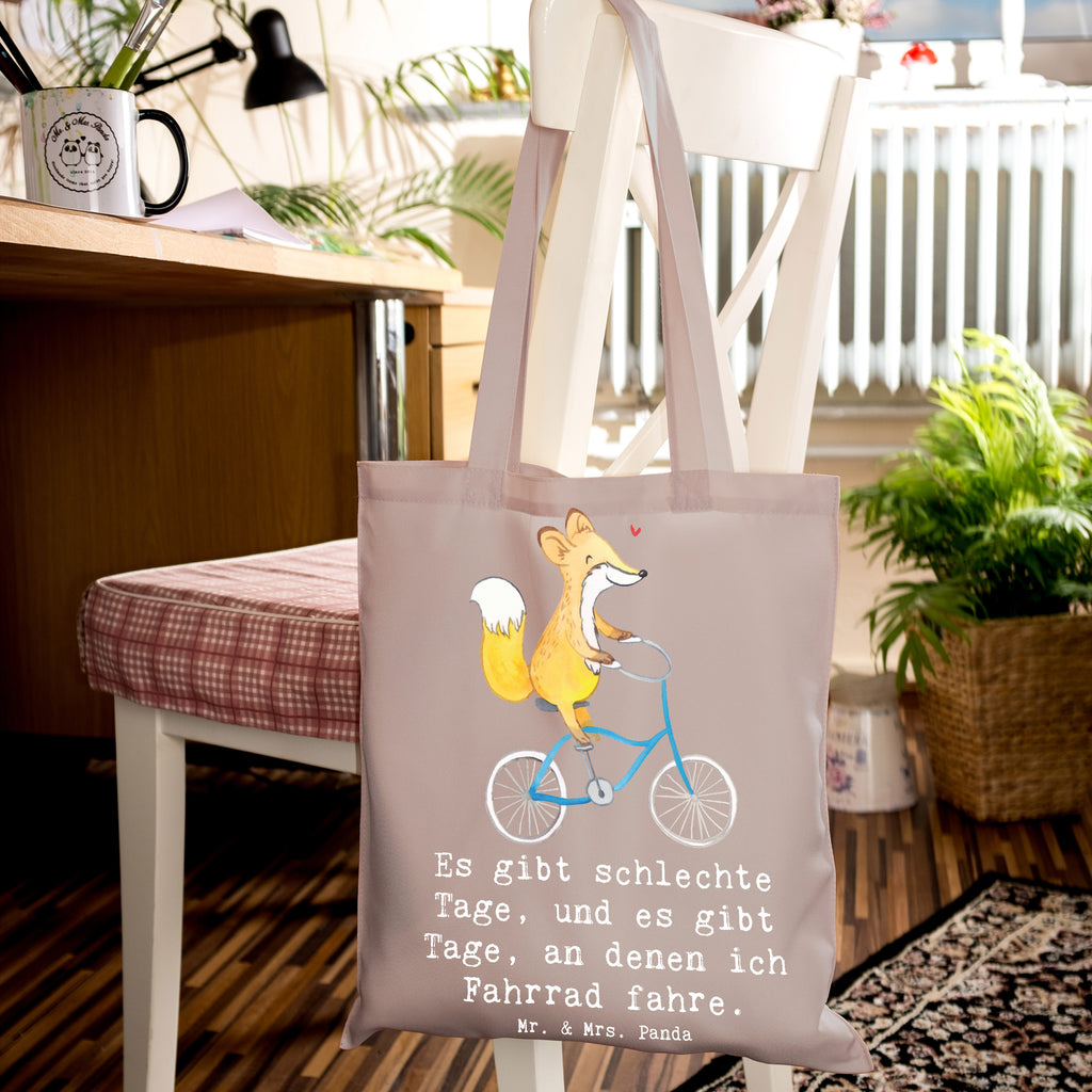 Tragetasche Fuchs Fahrrad fahren Tage Beuteltasche, Beutel, Einkaufstasche, Jutebeutel, Stoffbeutel, Tasche, Shopper, Umhängetasche, Strandtasche, Schultertasche, Stofftasche, Tragetasche, Badetasche, Jutetasche, Einkaufstüte, Laptoptasche, Geschenk, Sport, Sportart, Hobby, Schenken, Danke, Dankeschön, Auszeichnung, Gewinn, Sportler, Fahrrad fahren, Radeln, Trekking, Mountainbiking, Radsport