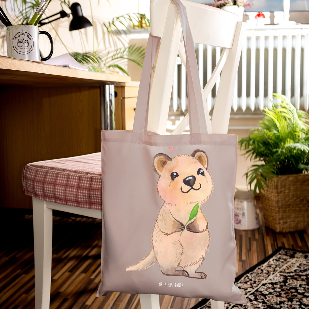 Tragetasche Quokka Happy Beuteltasche, Beutel, Einkaufstasche, Jutebeutel, Stoffbeutel, Tasche, Shopper, Umhängetasche, Strandtasche, Schultertasche, Stofftasche, Tragetasche, Badetasche, Jutetasche, Einkaufstüte, Laptoptasche, Tiermotive, Gute Laune, lustige Sprüche, Tiere, Quokka, Verschieben, Aufschieberitis, Lustiger Spruch, Niedliches Tier, Dinge erledigen