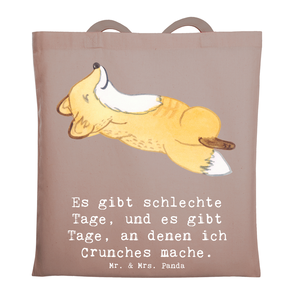 Tragetasche Fuchs Crunches Beuteltasche, Beutel, Einkaufstasche, Jutebeutel, Stoffbeutel, Tasche, Shopper, Umhängetasche, Strandtasche, Schultertasche, Stofftasche, Tragetasche, Badetasche, Jutetasche, Einkaufstüte, Laptoptasche, Geschenk, Sport, Sportart, Hobby, Schenken, Danke, Dankeschön, Auszeichnung, Gewinn, Sportler, Crunches, Fitness, Bauchpressen, Fitnessstudio