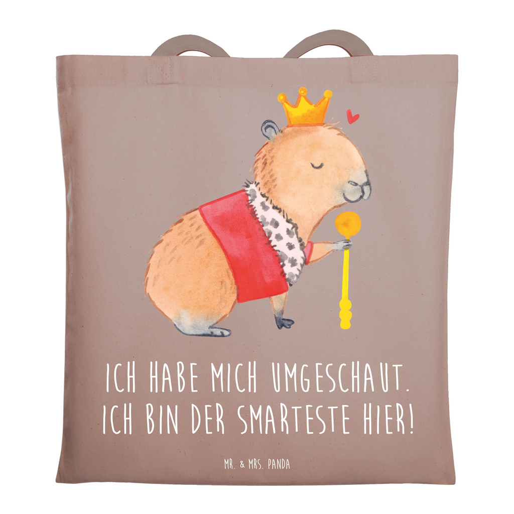 Tragetasche Capybara König Beuteltasche, Beutel, Einkaufstasche, Jutebeutel, Stoffbeutel, Tasche, Shopper, Umhängetasche, Strandtasche, Schultertasche, Stofftasche, Tragetasche, Badetasche, Jutetasche, Einkaufstüte, Laptoptasche, Tiermotive, Gute Laune, lustige Sprüche, Tiere, Capybara, König