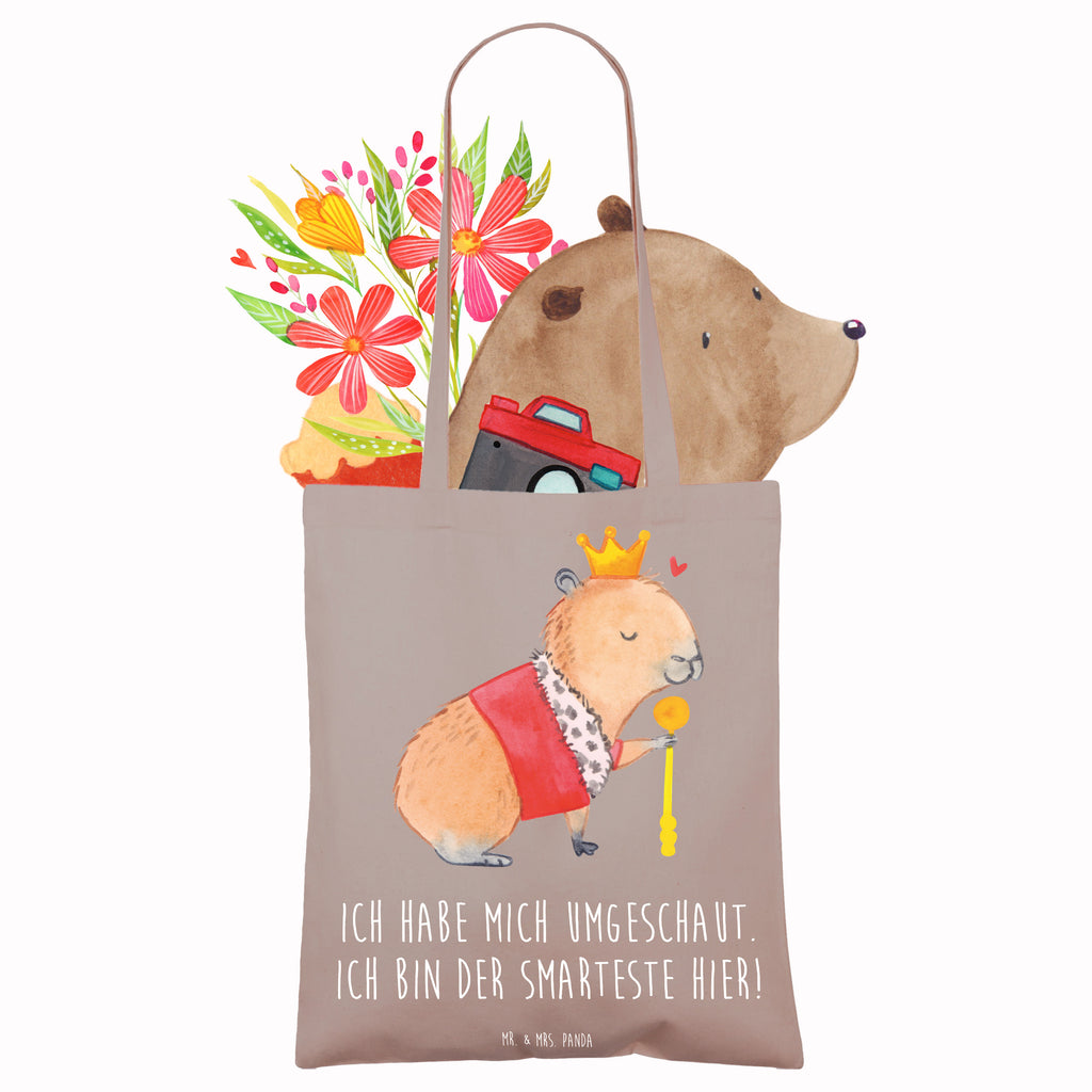 Tragetasche Capybara König Beuteltasche, Beutel, Einkaufstasche, Jutebeutel, Stoffbeutel, Tasche, Shopper, Umhängetasche, Strandtasche, Schultertasche, Stofftasche, Tragetasche, Badetasche, Jutetasche, Einkaufstüte, Laptoptasche, Tiermotive, Gute Laune, lustige Sprüche, Tiere, Capybara, König