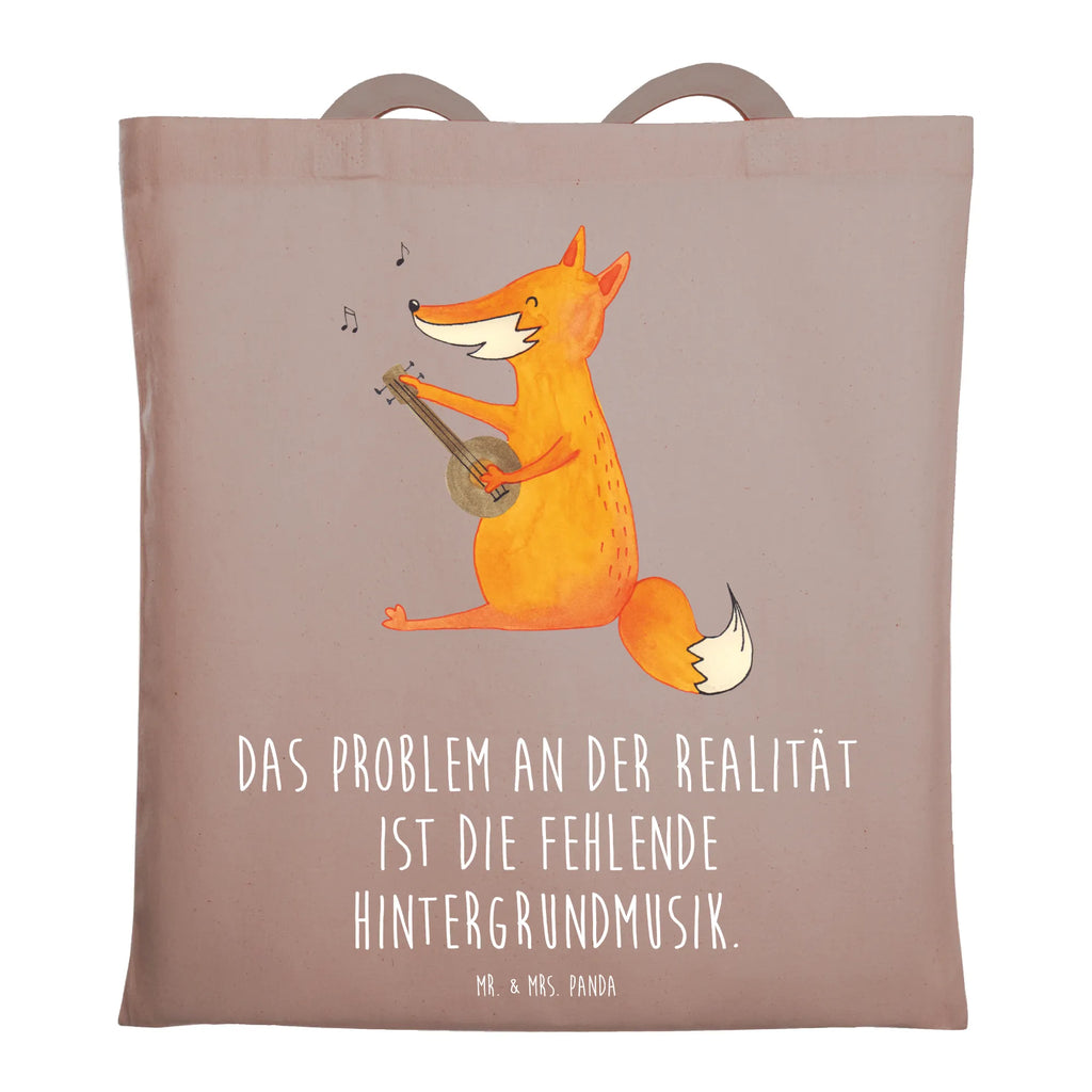 Tragetasche Fuchs Gitarre Beuteltasche, Beutel, Einkaufstasche, Jutebeutel, Stoffbeutel, Tasche, Shopper, Umhängetasche, Strandtasche, Schultertasche, Stofftasche, Tragetasche, Badetasche, Jutetasche, Einkaufstüte, Laptoptasche, Fuchs, Füchse, Geschenk Musiker, Musik Spruch, Musikerin, Sänger, Sängerin, Gitarre