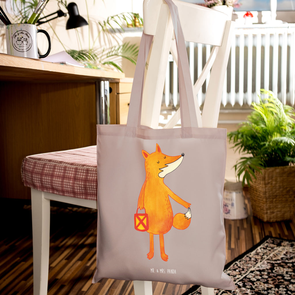 Tragetasche Fuchs Laterne Beuteltasche, Beutel, Einkaufstasche, Jutebeutel, Stoffbeutel, Tasche, Shopper, Umhängetasche, Strandtasche, Schultertasche, Stofftasche, Tragetasche, Badetasche, Jutetasche, Einkaufstüte, Laptoptasche, Fuchs, Füchse, Spruch trösten, Liebeskummer Spruch, Laterne, Sankt Martin, Laternenumzug, Aufmuntern, Cäsar Otto Hugo Flaischlen