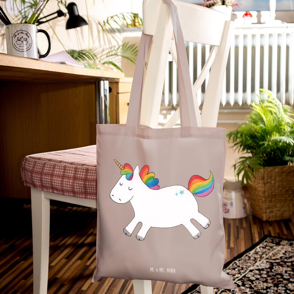 Tragetasche Einhorn Happy Beuteltasche, Beutel, Einkaufstasche, Jutebeutel, Stoffbeutel, Tasche, Shopper, Umhängetasche, Strandtasche, Schultertasche, Stofftasche, Tragetasche, Badetasche, Jutetasche, Einkaufstüte, Laptoptasche, Einhorn, Einhörner, Einhorn Deko, Pegasus, Unicorn, glücklich, fröhlich, Spaß, Freude, Lebensfreude, witzig, spannend, Lächeln, Lachen