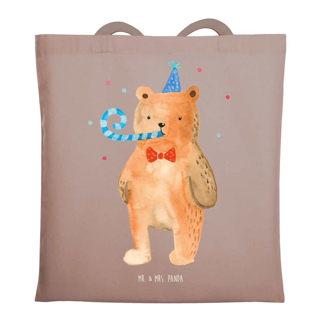 Tragetasche Birthday Bär Beuteltasche, Beutel, Einkaufstasche, Jutebeutel, Stoffbeutel, Tasche, Shopper, Umhängetasche, Strandtasche, Schultertasche, Stofftasche, Tragetasche, Badetasche, Jutetasche, Einkaufstüte, Laptoptasche, Bär, Teddy, Teddybär, Happy Birthday, Alles Gute, Glückwunsch, Geburtstag