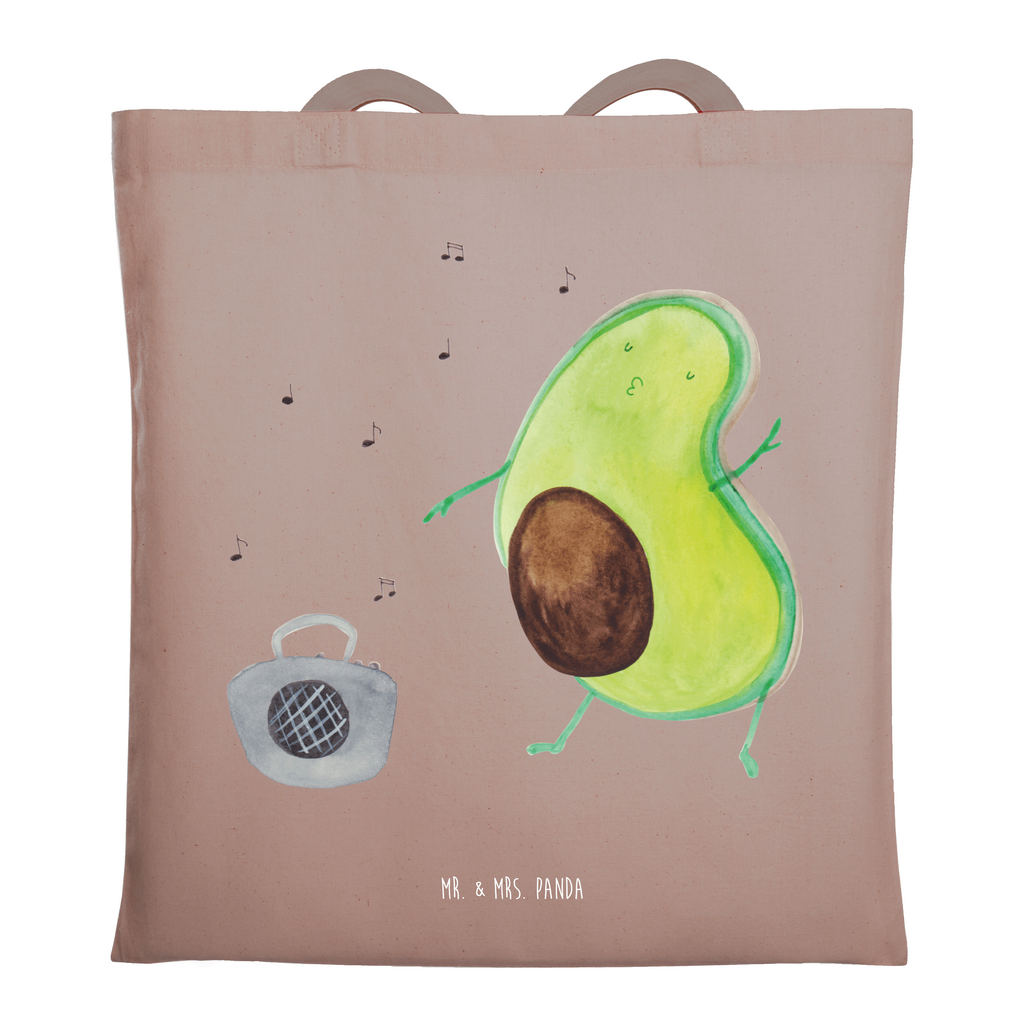 Tragetasche Avocado tanzt Beuteltasche, Beutel, Einkaufstasche, Jutebeutel, Stoffbeutel, Tasche, Shopper, Umhängetasche, Strandtasche, Schultertasche, Stofftasche, Tragetasche, Badetasche, Jutetasche, Einkaufstüte, Laptoptasche, Avocado, Veggie, Vegan, Gesund